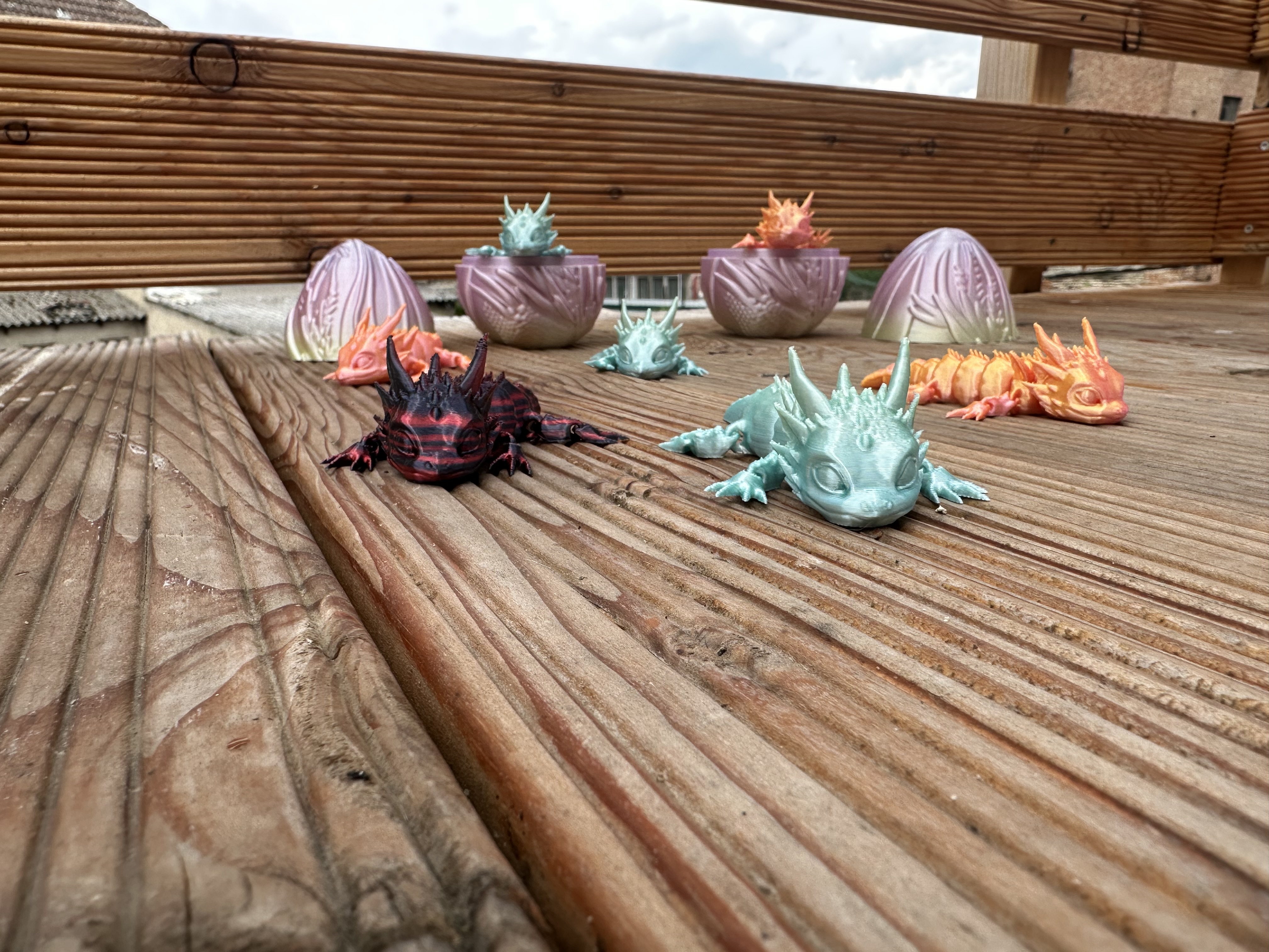 Sammelfiguren 3D Baby Drachen