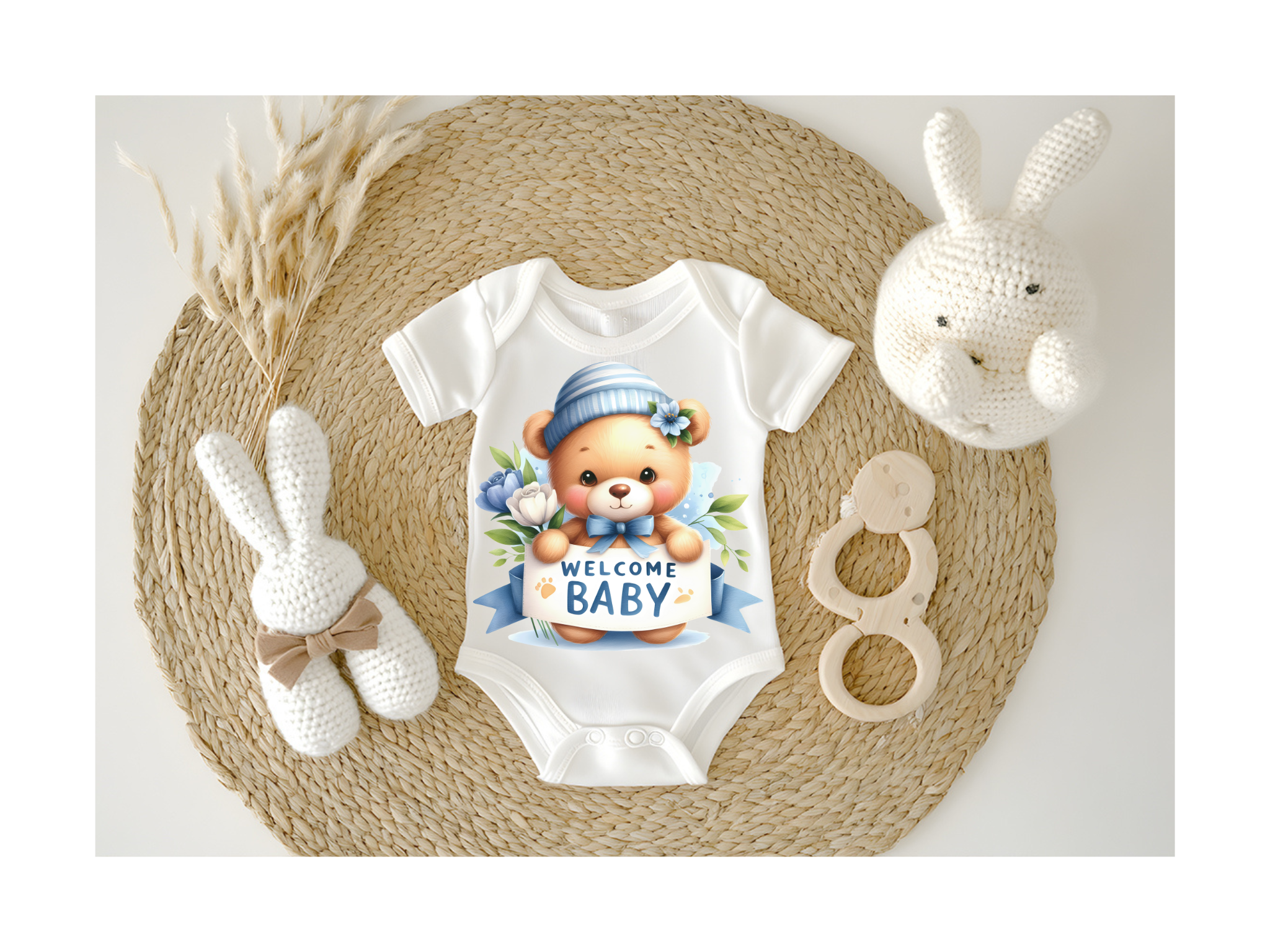 Baby-Body mit Bärenmotiv