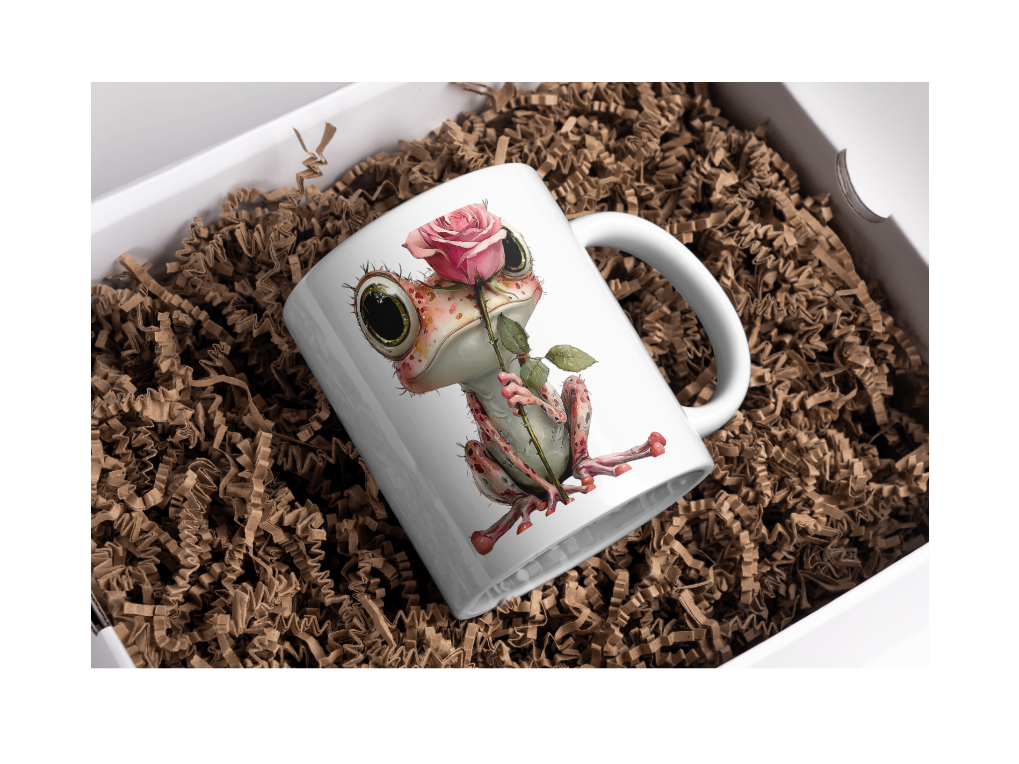 Tasse mit Froschmotiv