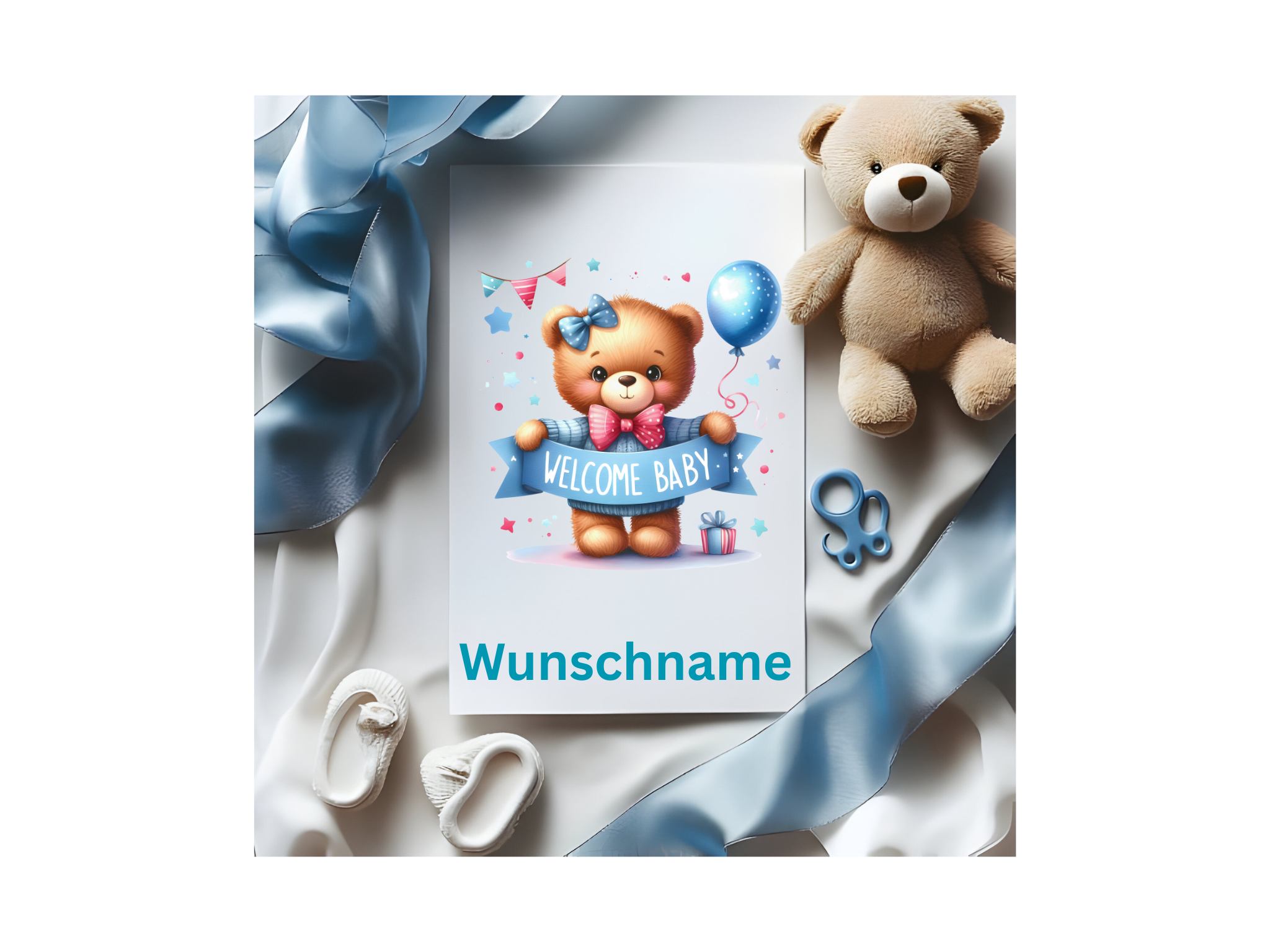 Personalisierte Babykarte