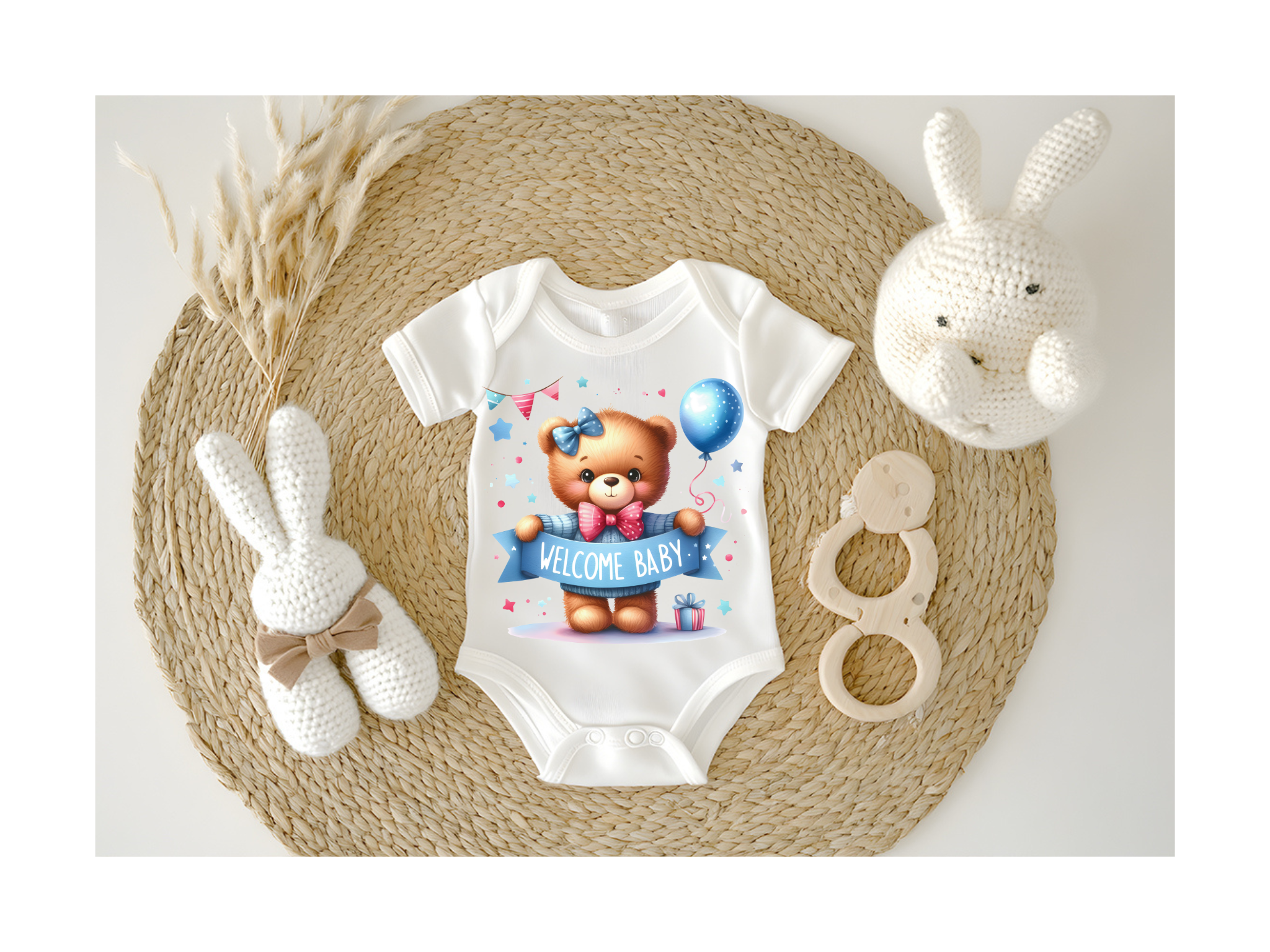 Baby-Body mit Bärenmotiv