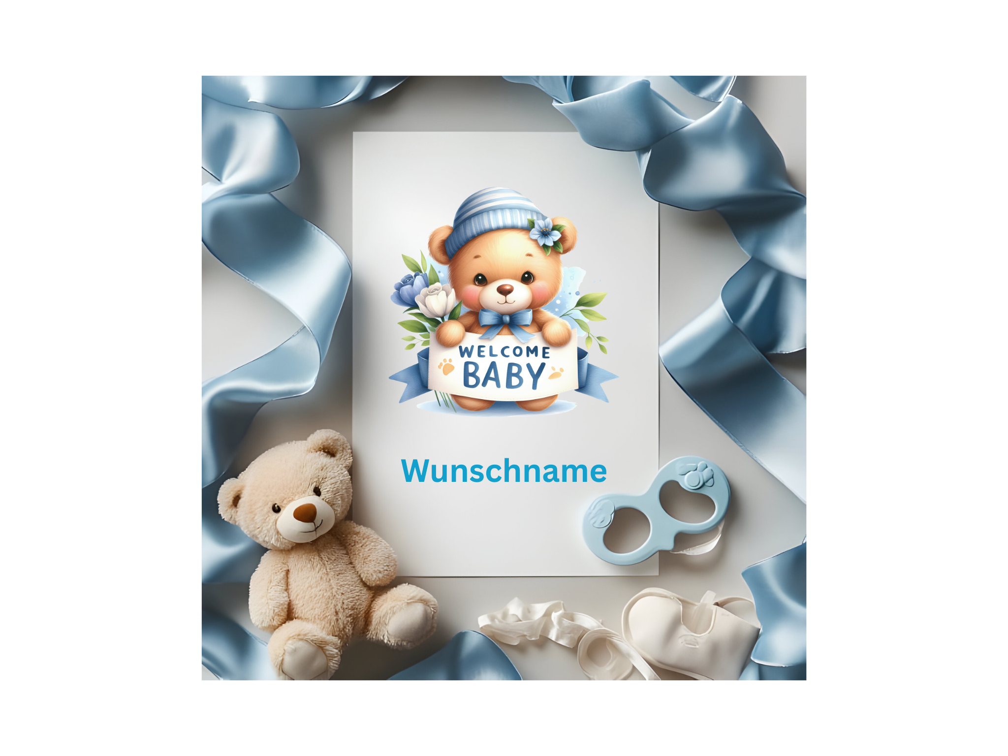 Personalisierte Babykarte