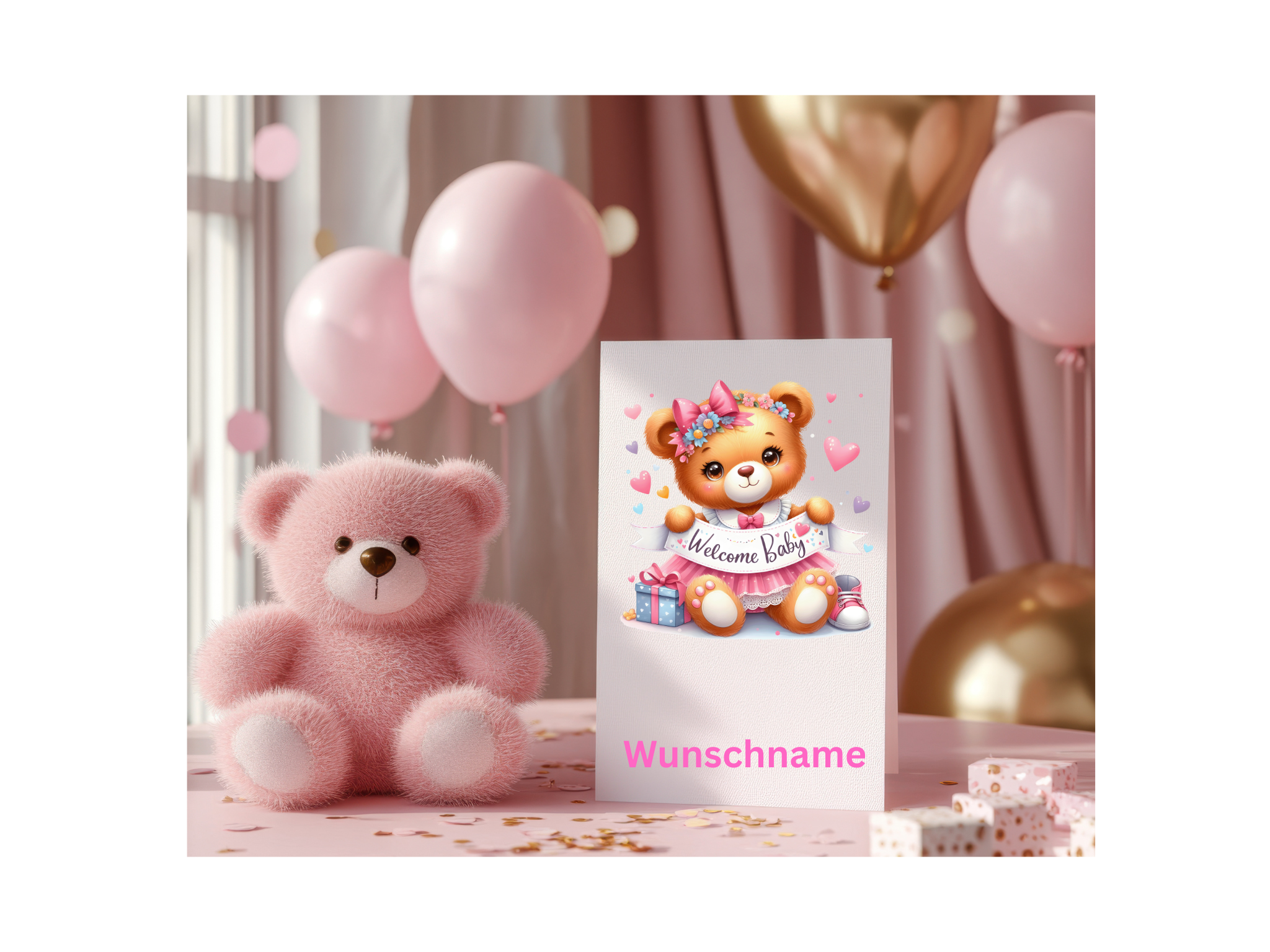Personalisierte Babykarte
