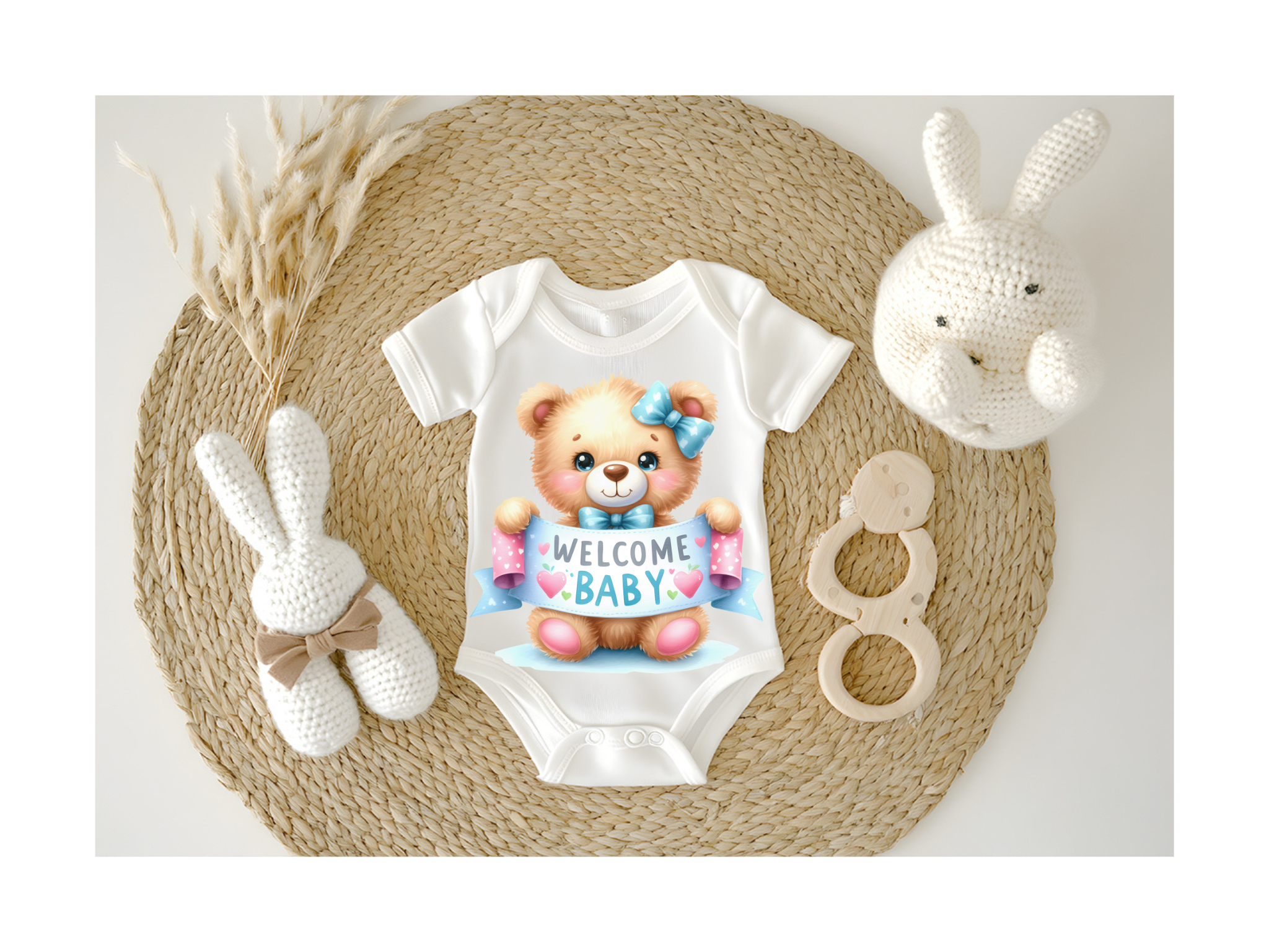 Baby-Body mit Bärenmotiv