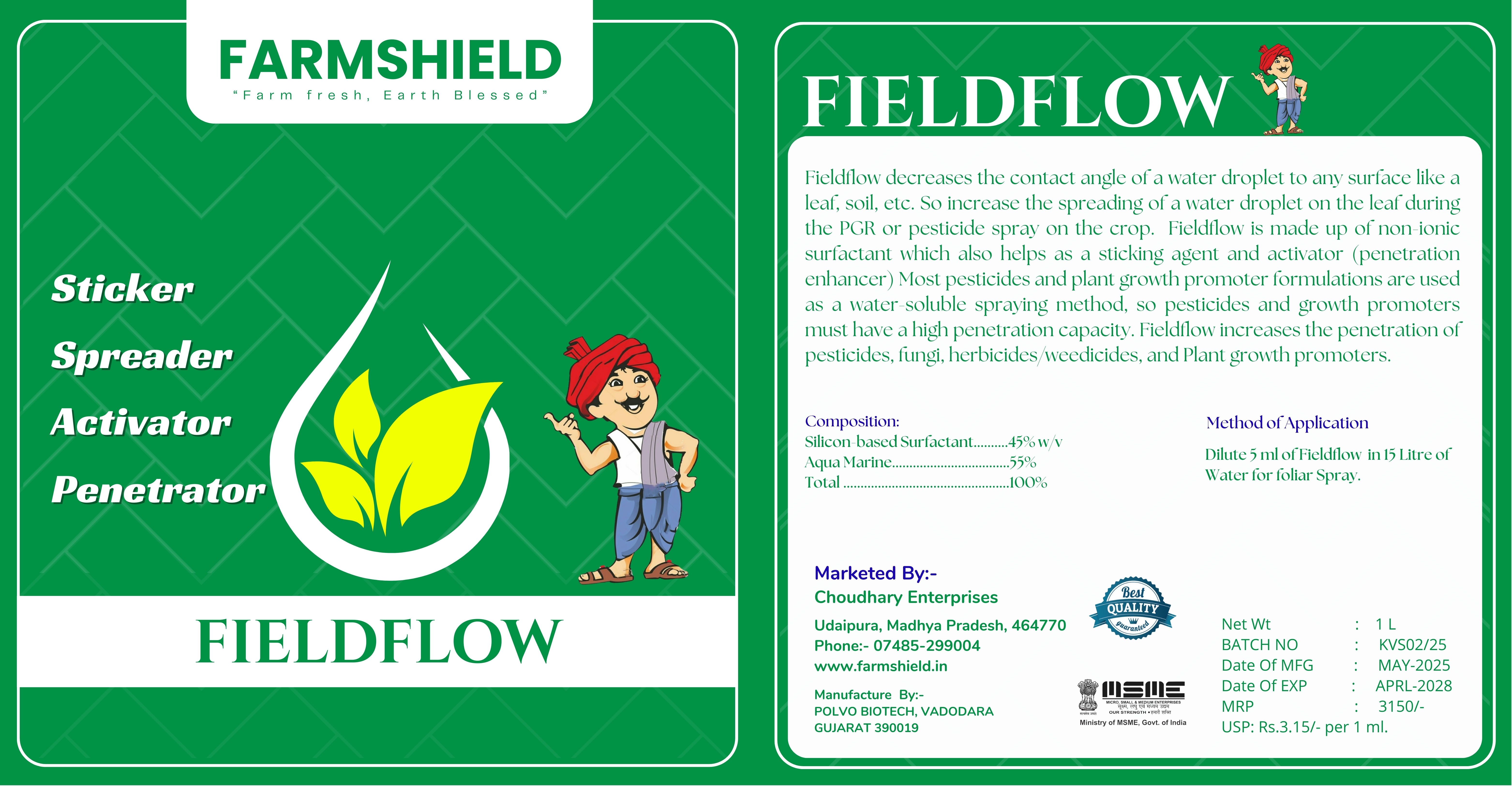 Fieldflow Silicon Based Spreader