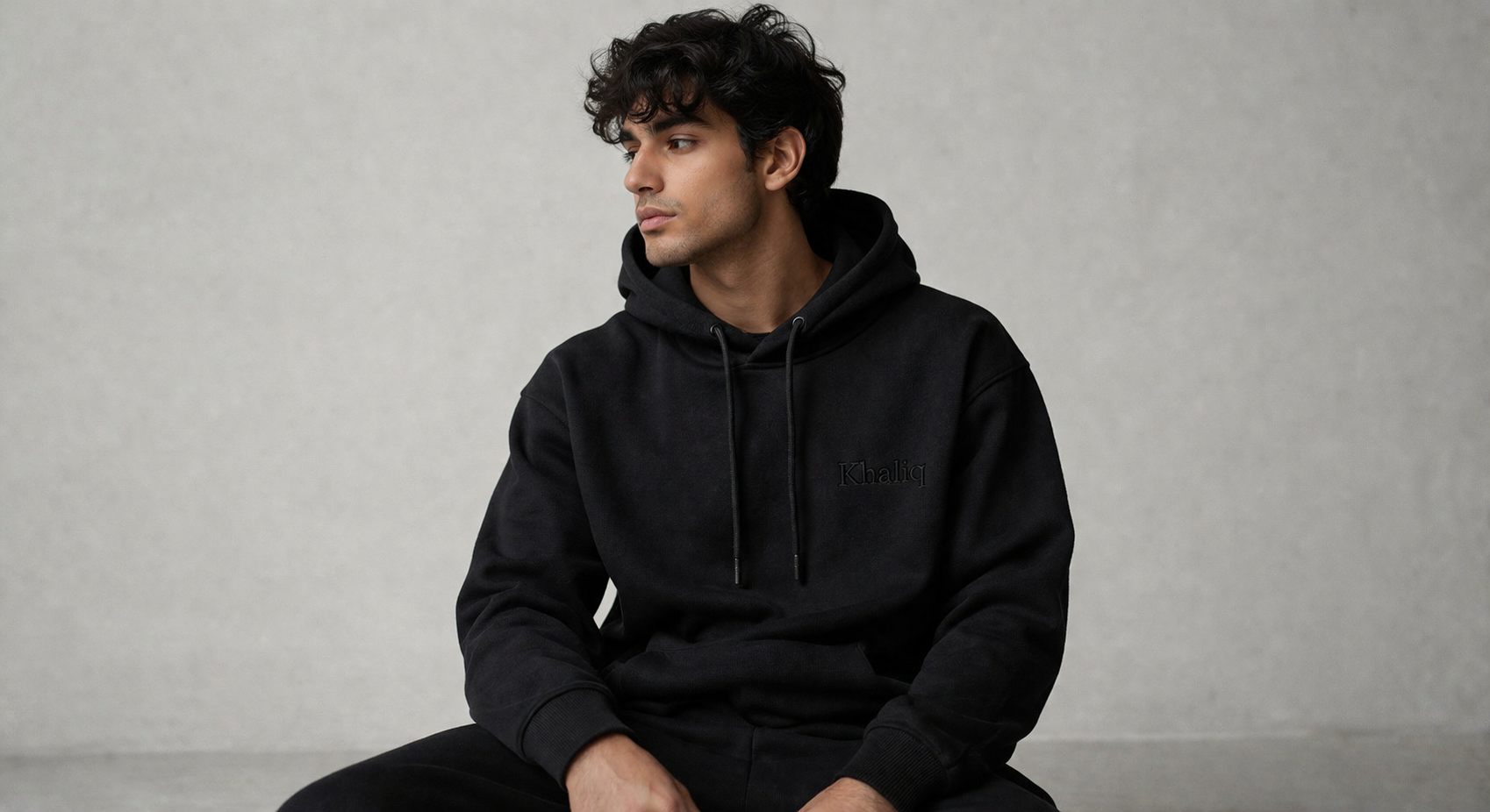 Black Casual Hoodie