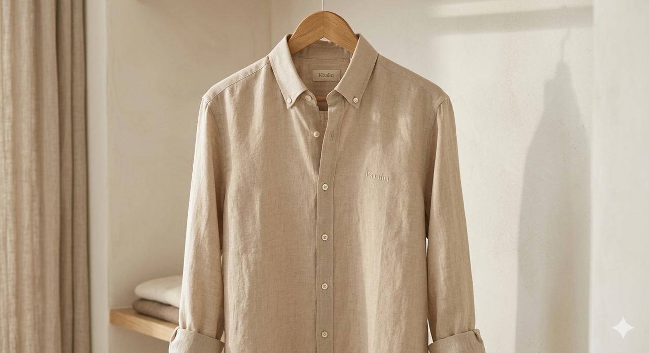 Beige Linen Shirt
