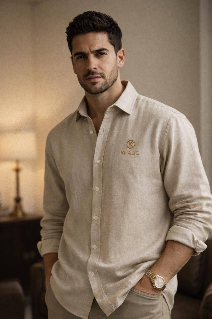 Beige Linen Shirt
