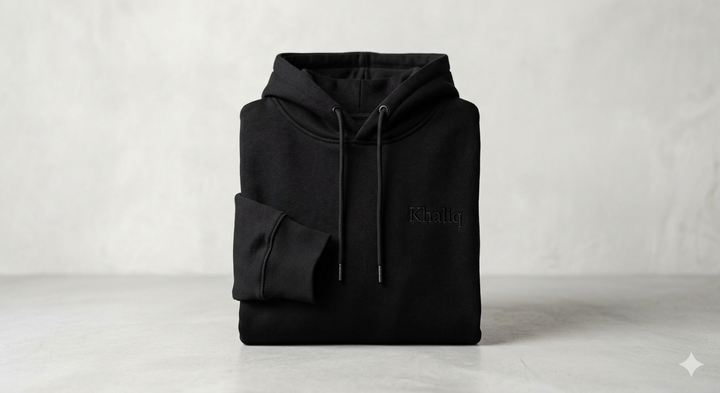 Black Casual Hoodie