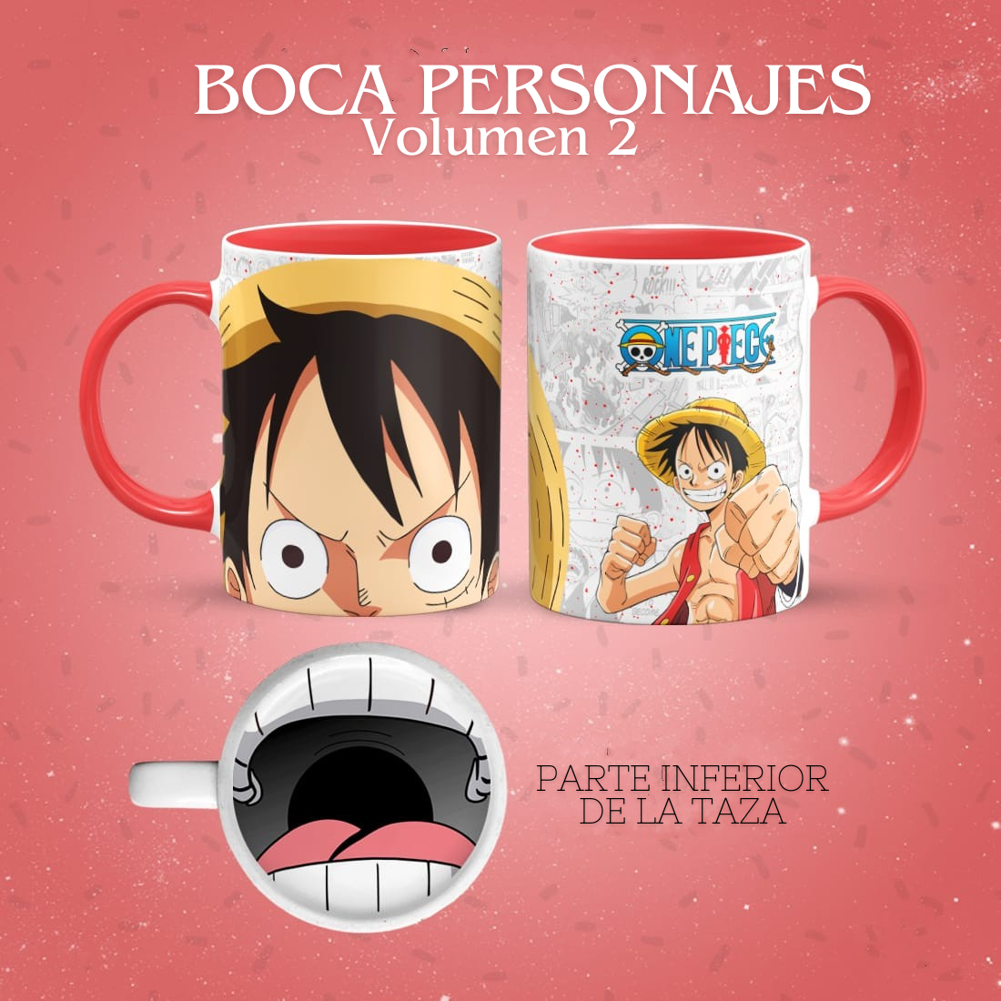 Taza Luffy Sombrero de Paja 👒