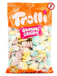 Foam Almejas Trolli (Bolsa 1 Kg) – Goma Batida Suave, Sin Gluten: ¡Perfectas para Fiestas de Verano y Temática Marina!