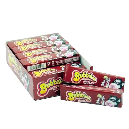 Bubbaloo Stick (Caja 18 uds) – Chicles Rellenos con Tattoo: ¡Elige entre Fresa o Cola!