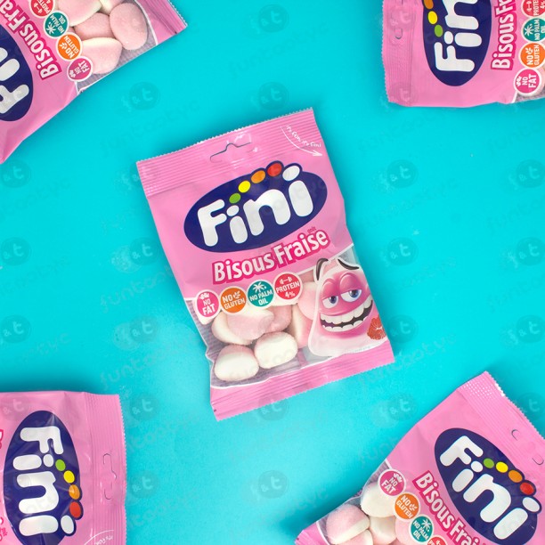 Besos de Fresa Fini Halal (Bolsa 90 gr)