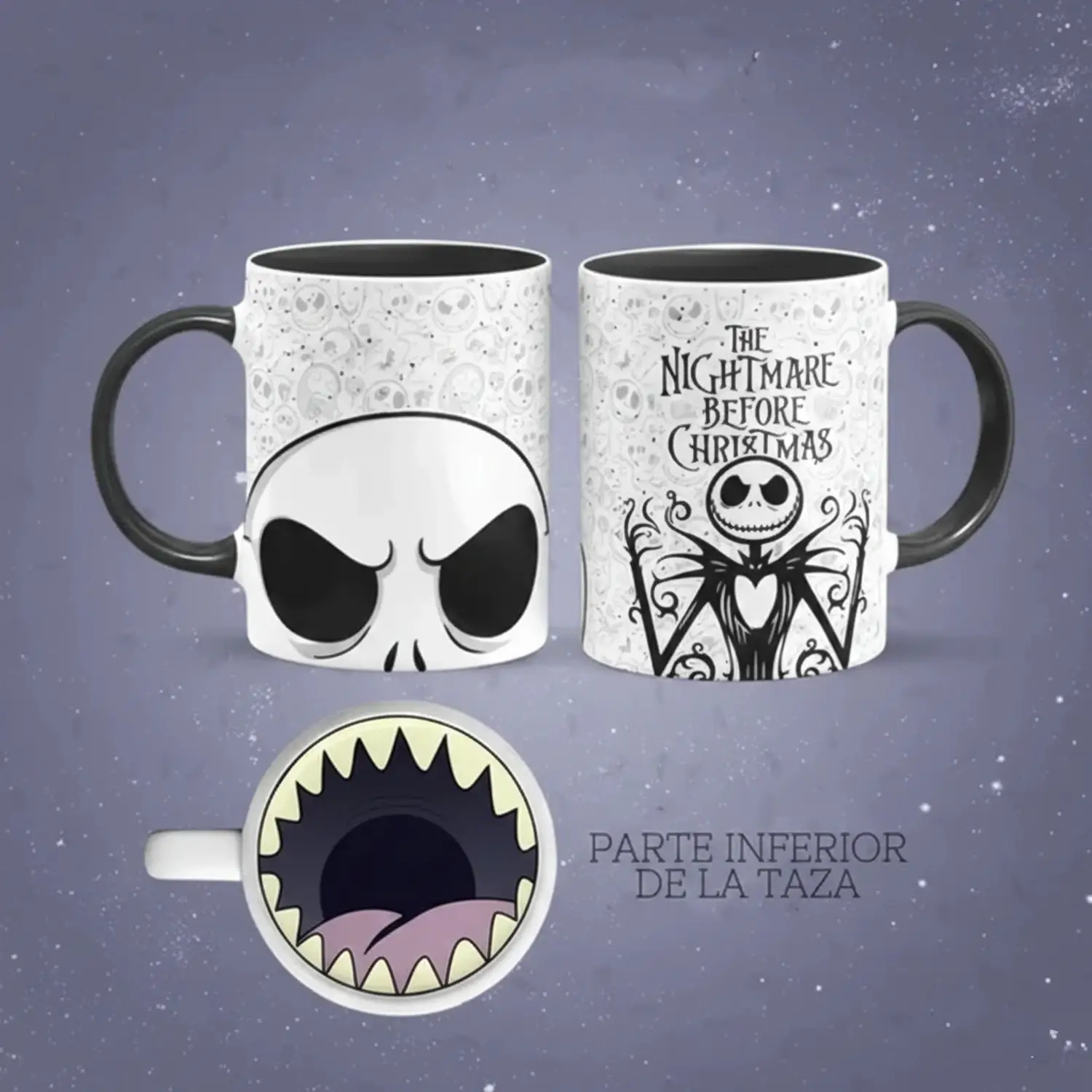 Tazas de Jack Skellington "Pesadilla antes de Navidad" - El Rey Calabaza