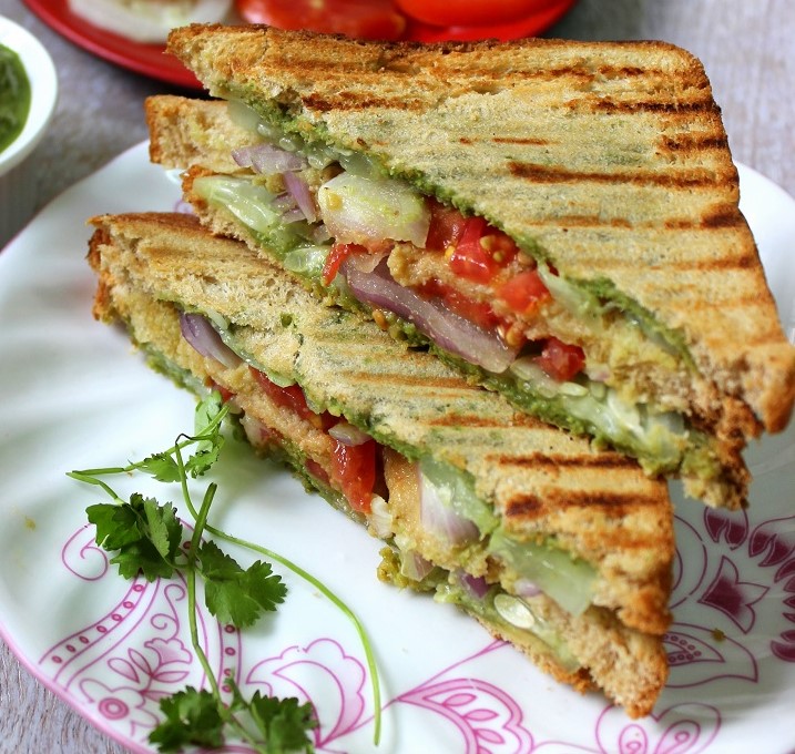 Veg Bombay Grilled Sandwich