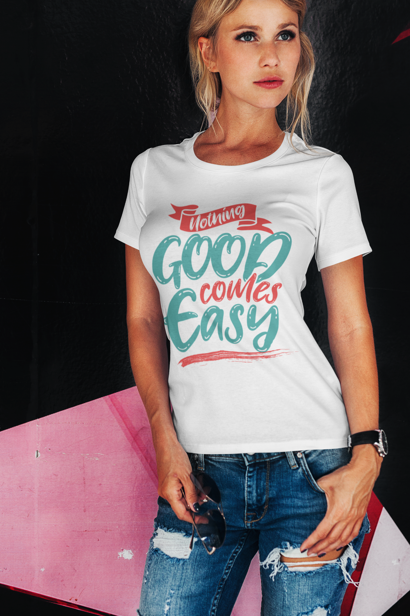Nothing Good Comes Easy Motivational Tee