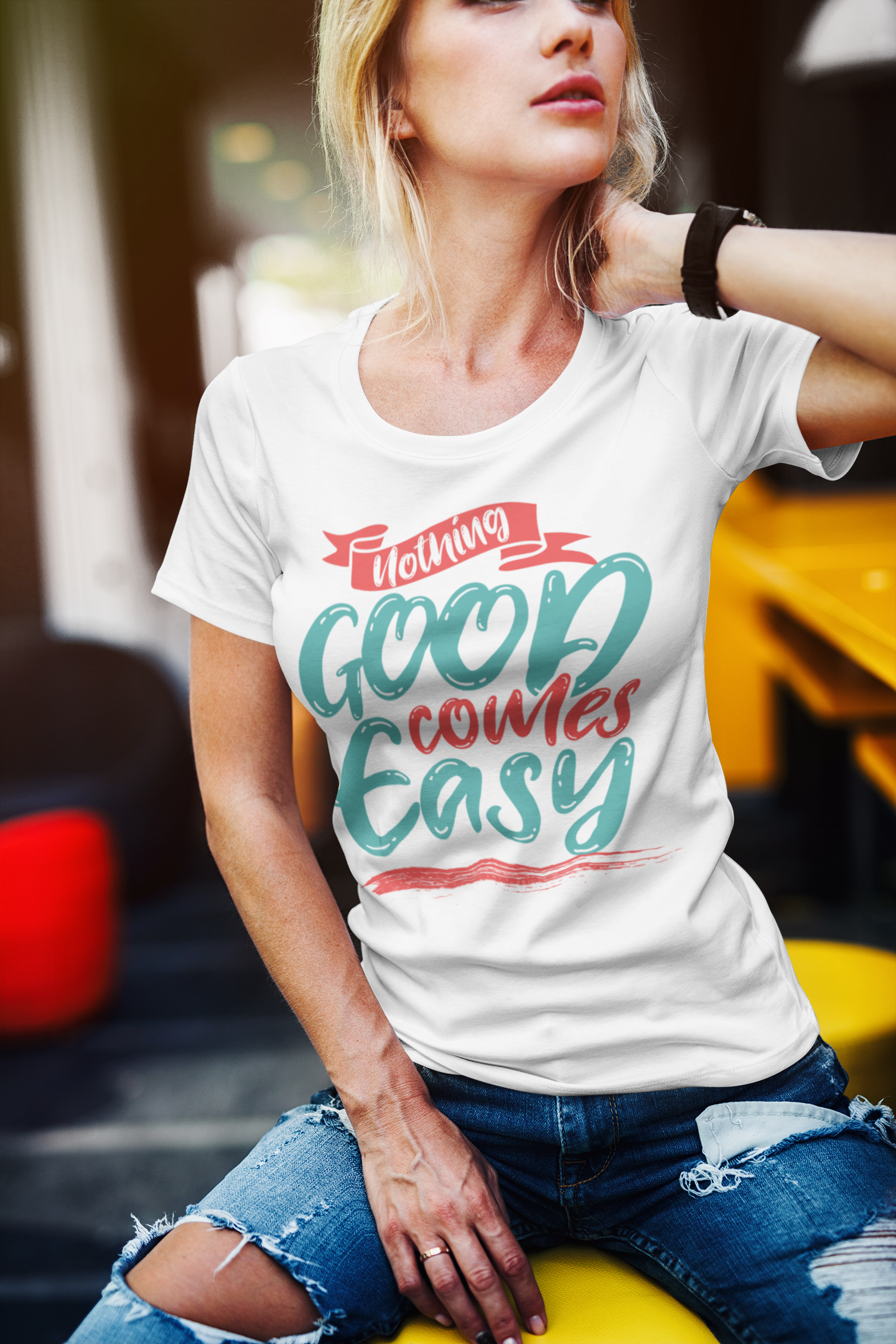 Nothing Good Comes Easy Motivational Tee