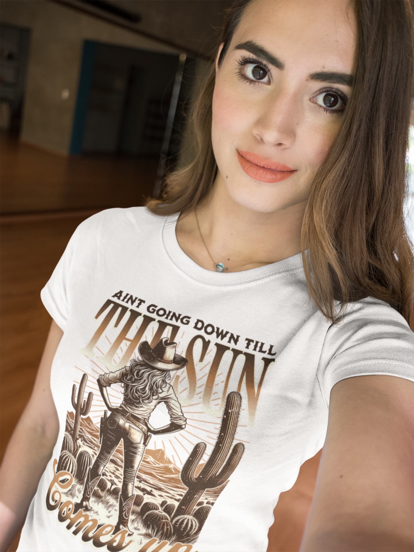 Ain't Going Down Cowgirl Graphic Tee