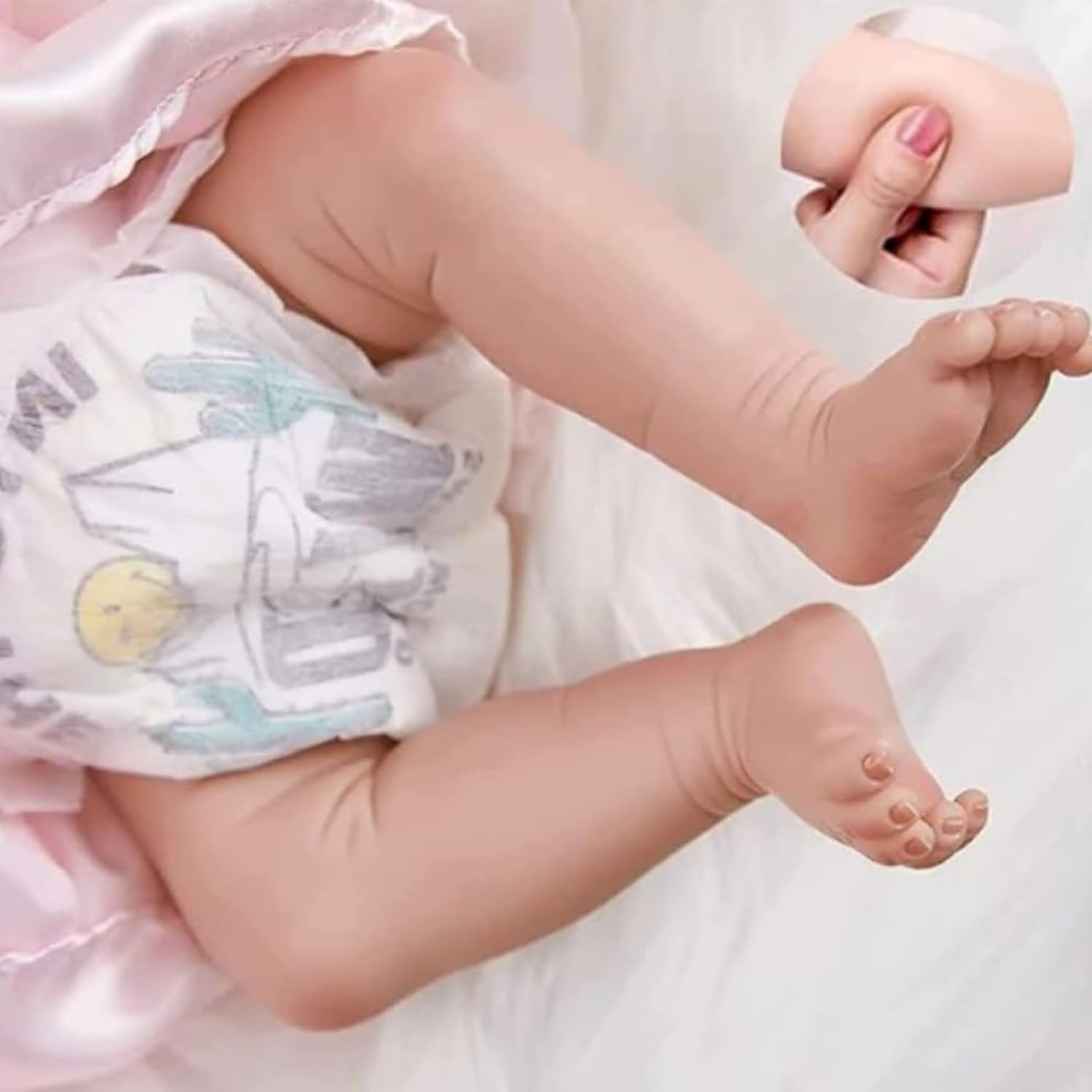 Bonecas Reborn Baby,boneca reborn realista 20 polegadas - Olhos Fechados Dormindo Bonecas Reborn de Recém-​​Corpo Inteiro de Vinil Menina Como um Bebê Realista com Kit de Alimentação