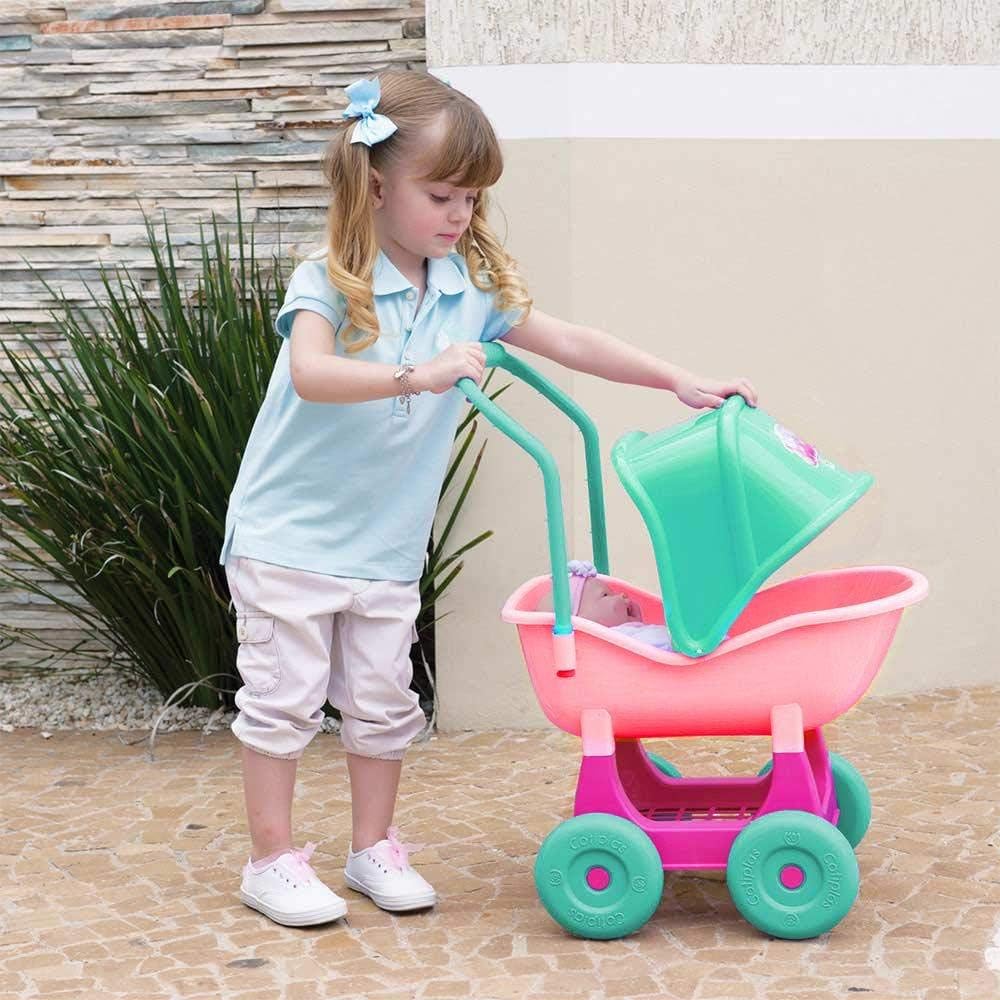 COLEÇÃO NINOS CARRINHO 2018, Cotiplas, Rosa/Verde