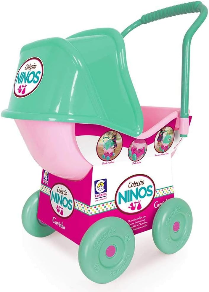 COLEÇÃO NINOS CARRINHO 2018, Cotiplas, Rosa/Verde