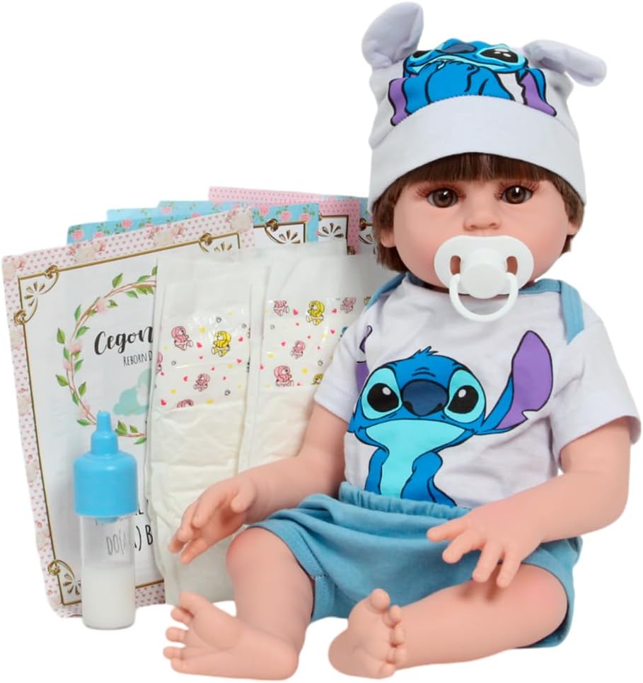 Bebê Reborn Menino Com Acessórios Lindo Recém Nascido