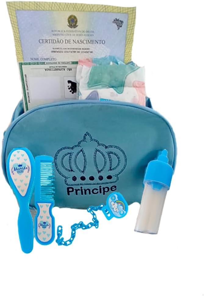 Boneco Bebê Mamãe Reborn Menino Enxoval Completo Bolsa