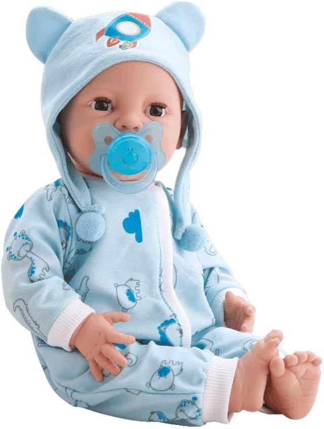 Divertoys boneco diver new born -brincando de pijama menino, Modelo: 4, Cor: branca