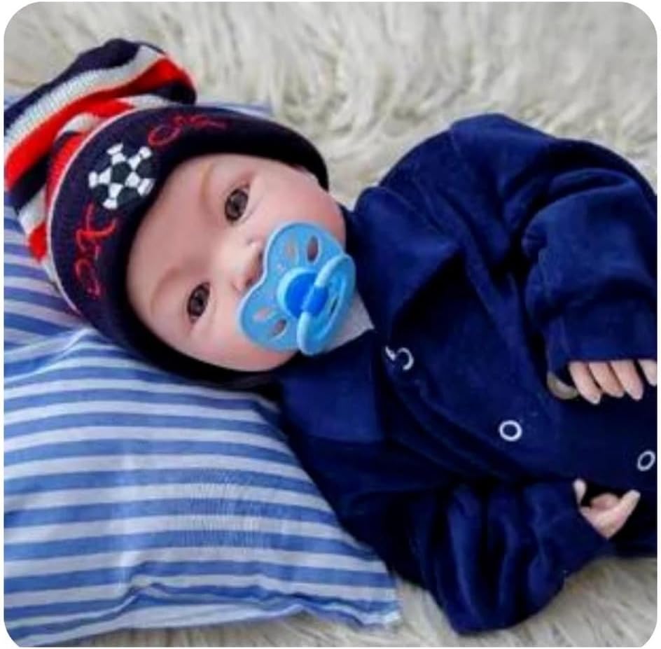  Clique para ver a visualização completa Bebê Tipo Reborn Menino Príncipe Com Acessórios 45cm + Bolsa