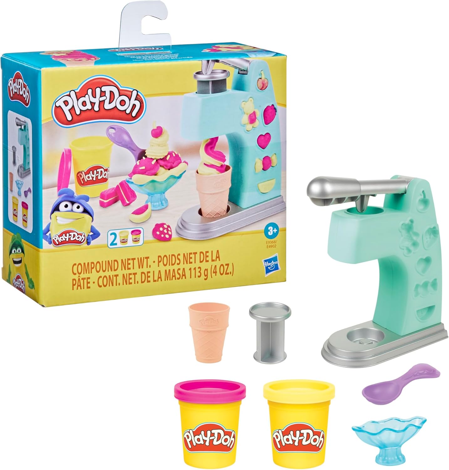 Play-Doh, Massinha Mini Sorveteria Divertida, Cores variadas, para meninos e meninas, para crianças acima de 3 anos