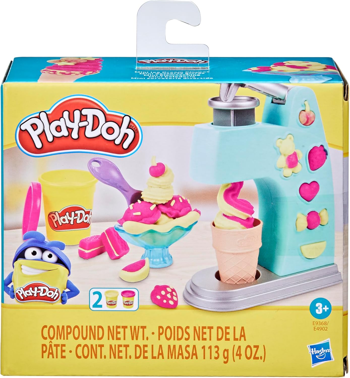 Play-Doh, Massinha Mini Sorveteria Divertida, Cores variadas, para meninos e meninas, para crianças acima de 3 anos