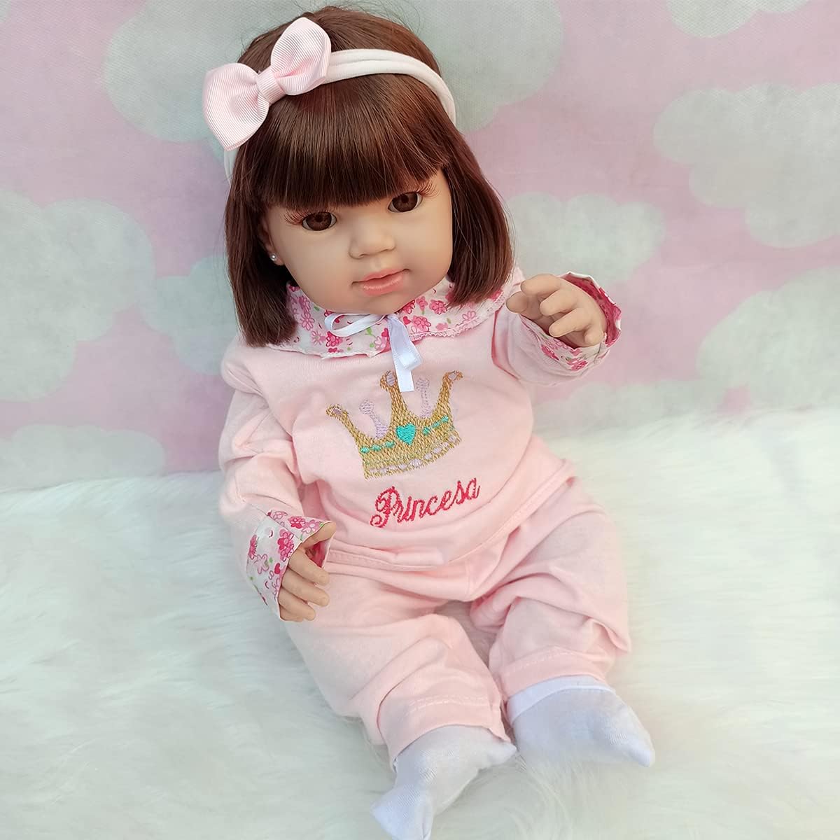 Tipo Boneca Bebê Baby Real Reborn Realista Bolsa + 28 Itens