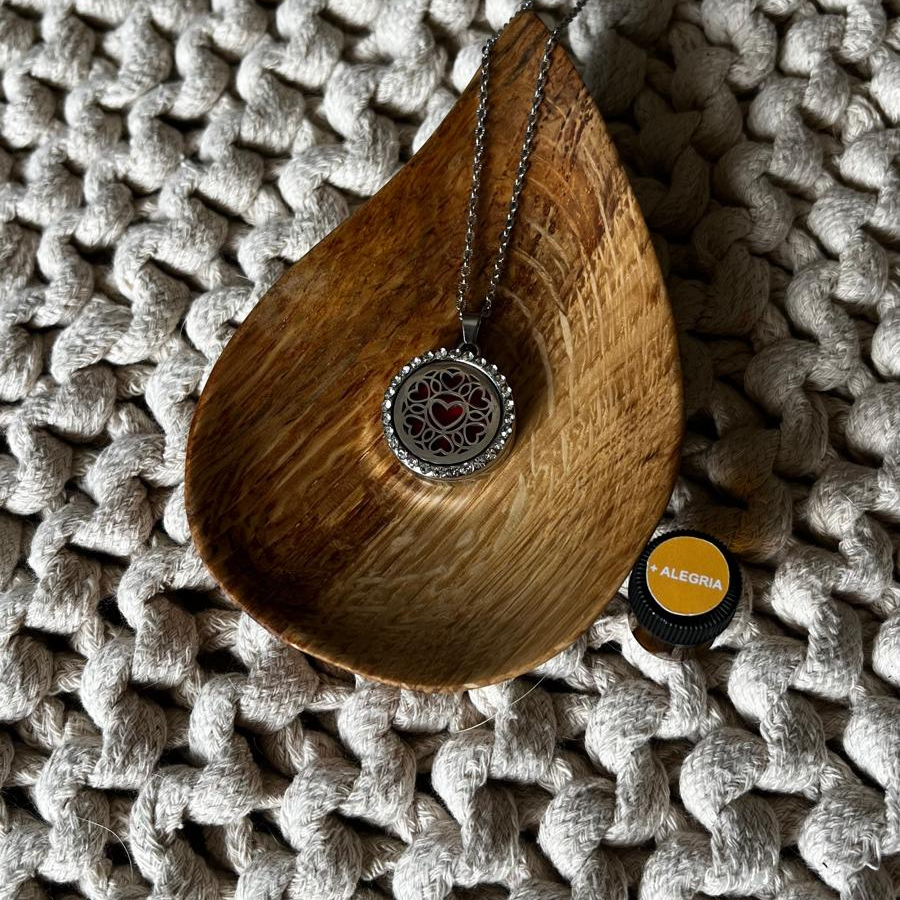 Fio Difusor Coração com Zircônia