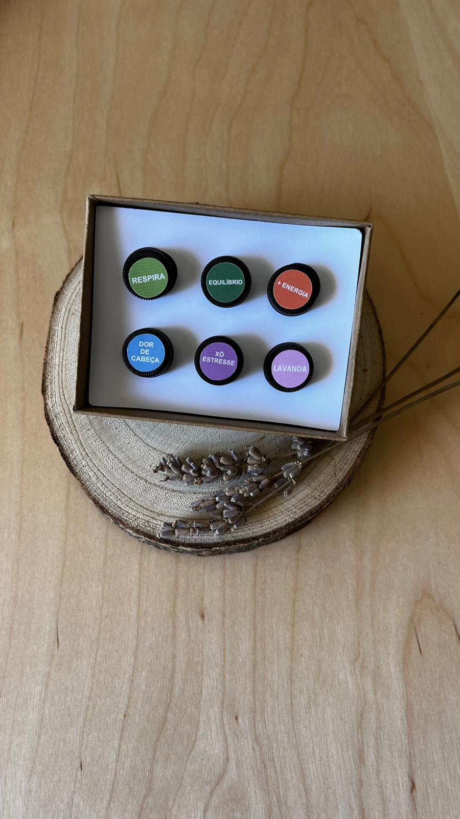 Mini Caixa Sensorial - 6 frascos