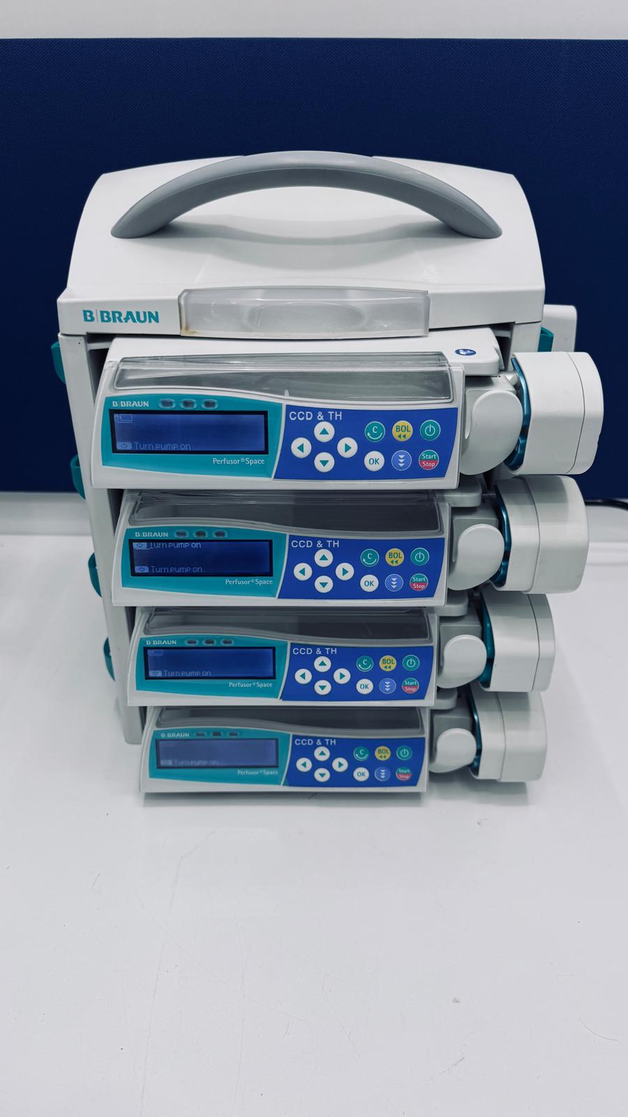 Zestaw 4 Pomp infuzyjnych strzykawkowych B Braun Perfusor Space