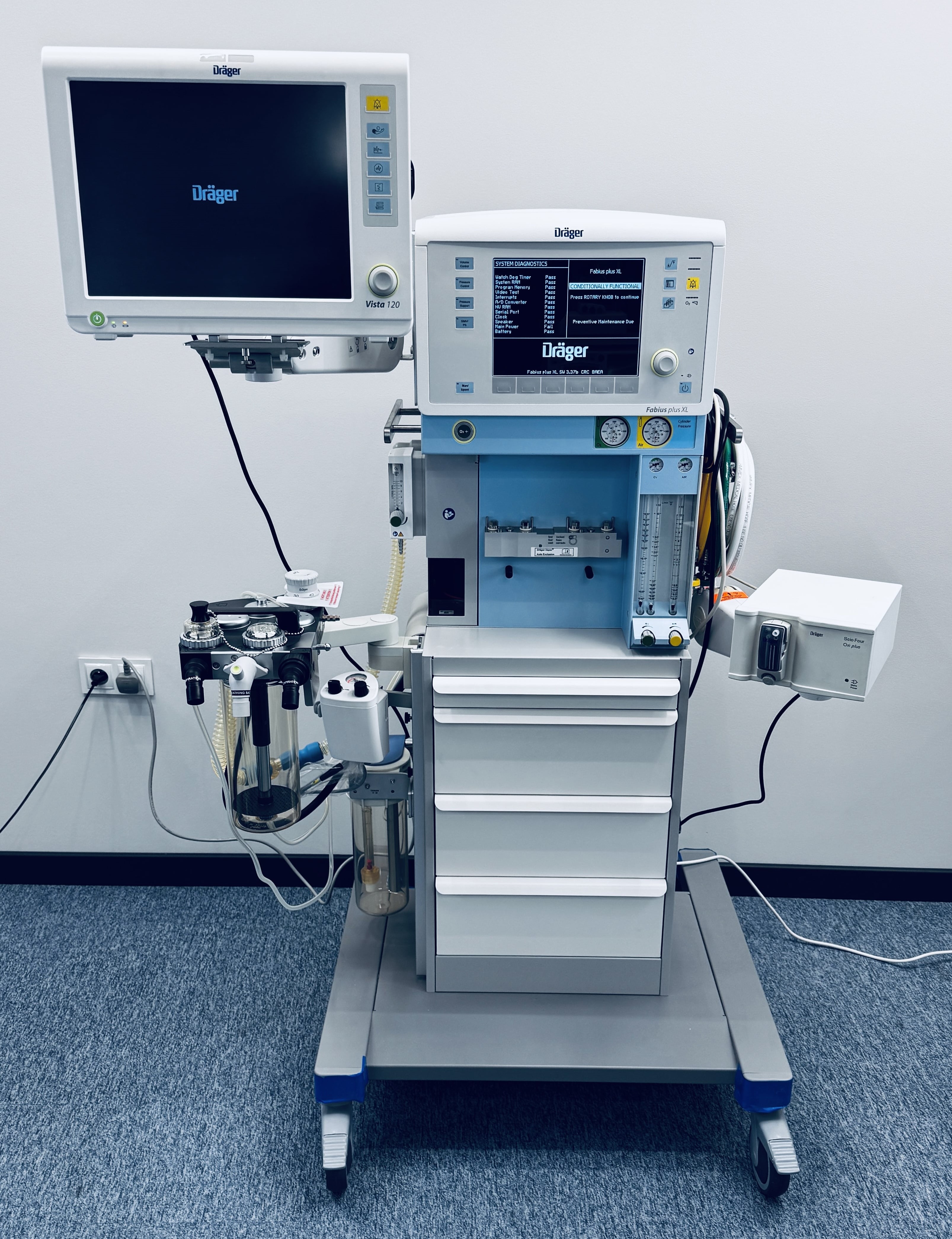 Aparat do znieczuleń Drager Fabius Plus XL