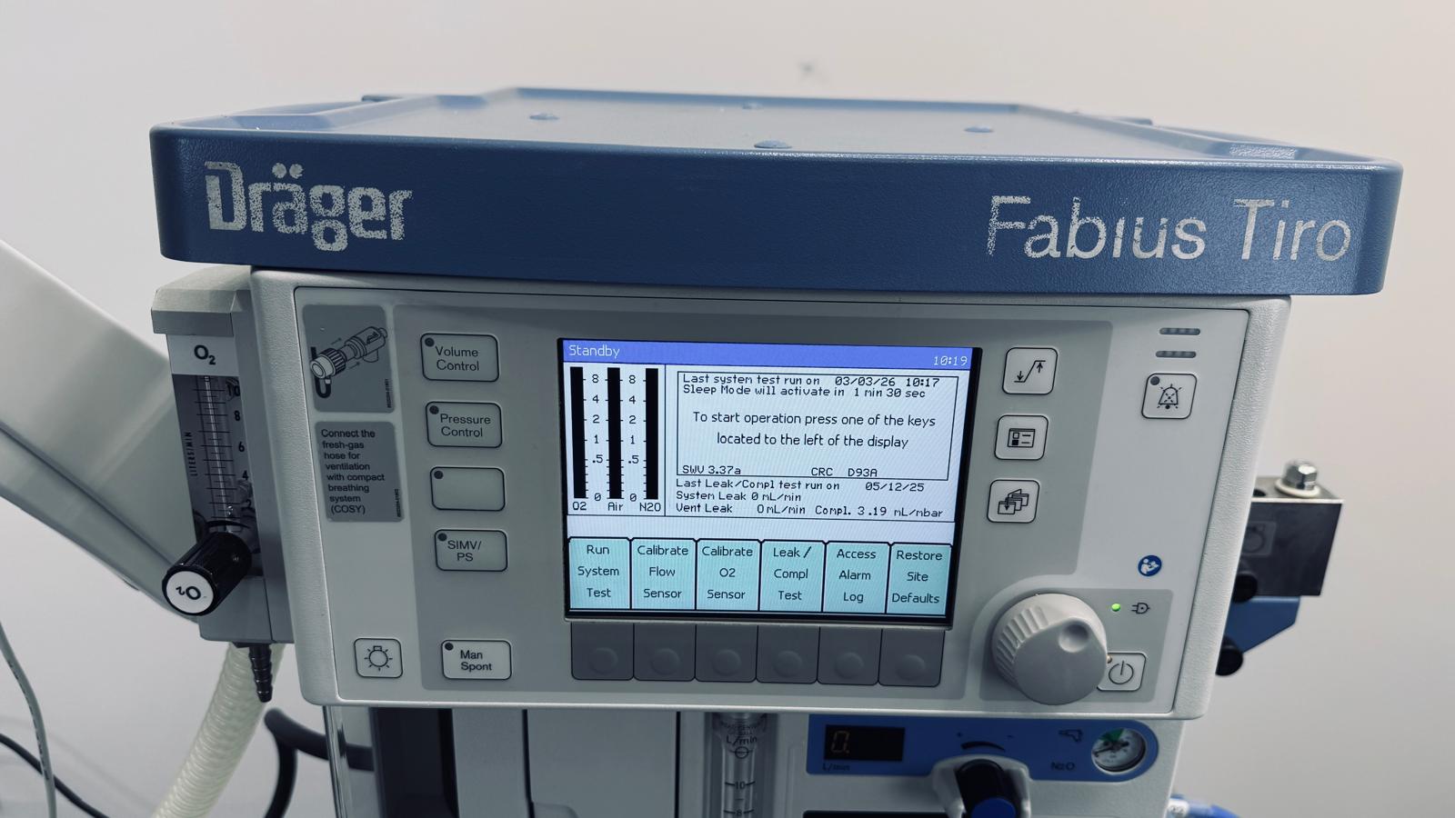 Aparat do znieczulenia Dräger Fabius Tiro