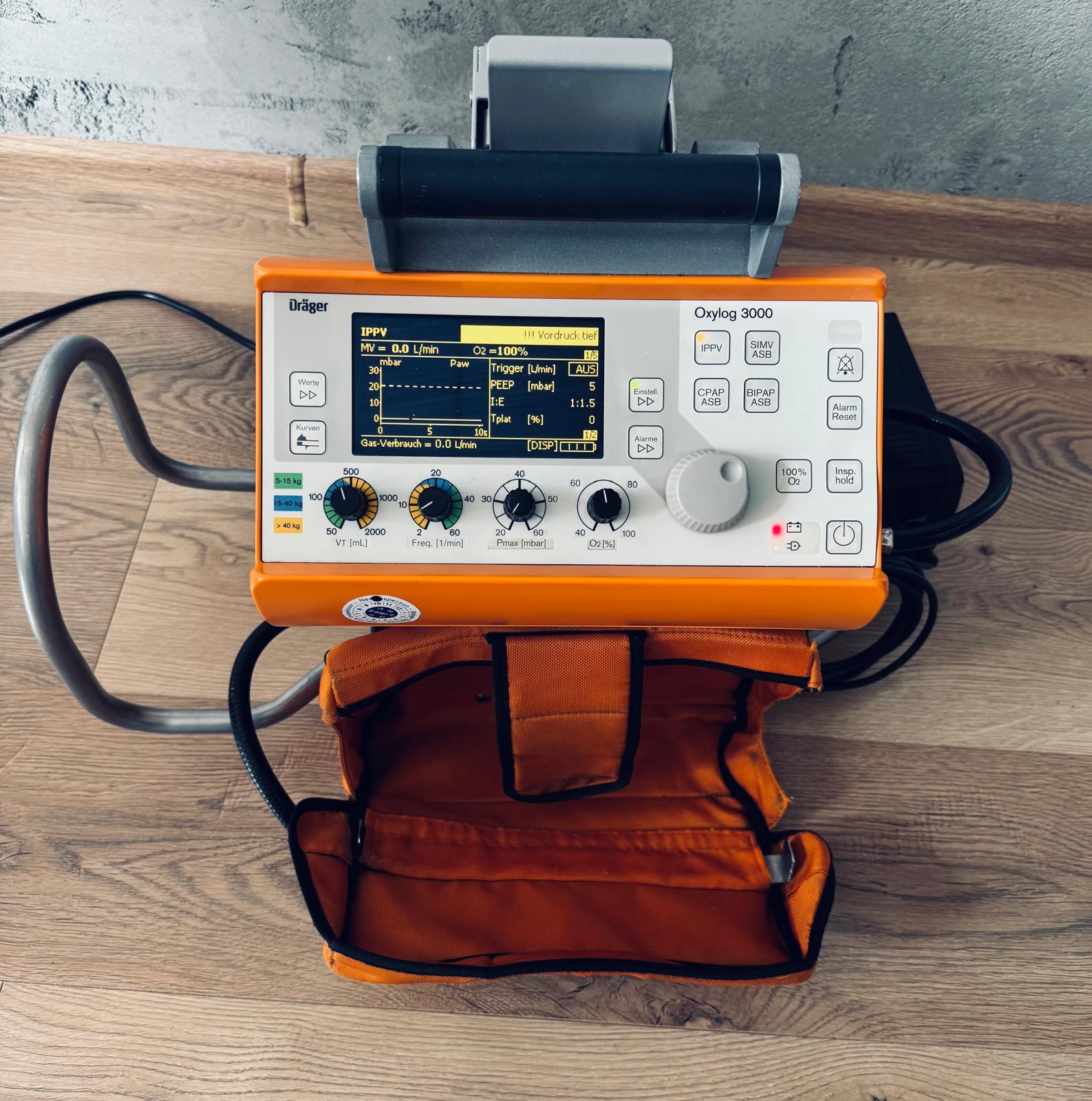 Respirator Dräger Oxylog 3000 