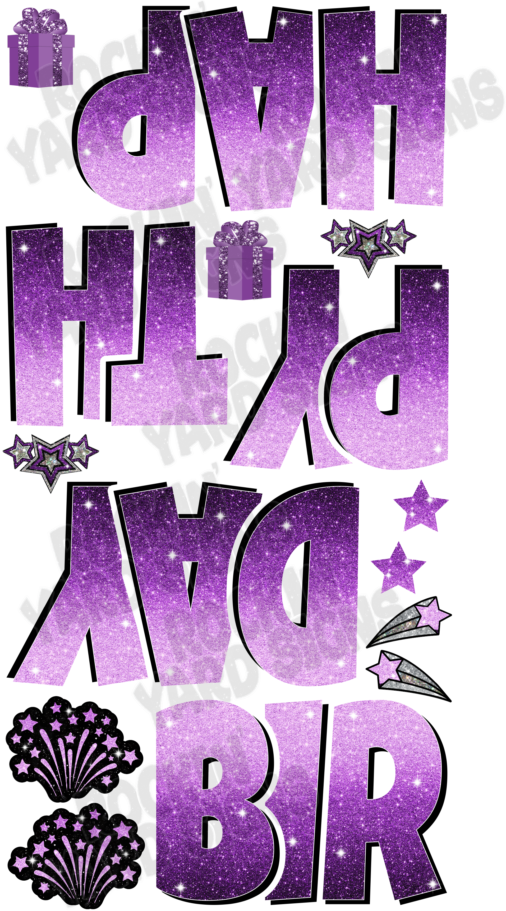 Ombre Options; Happy Birthday 23" EZ Set