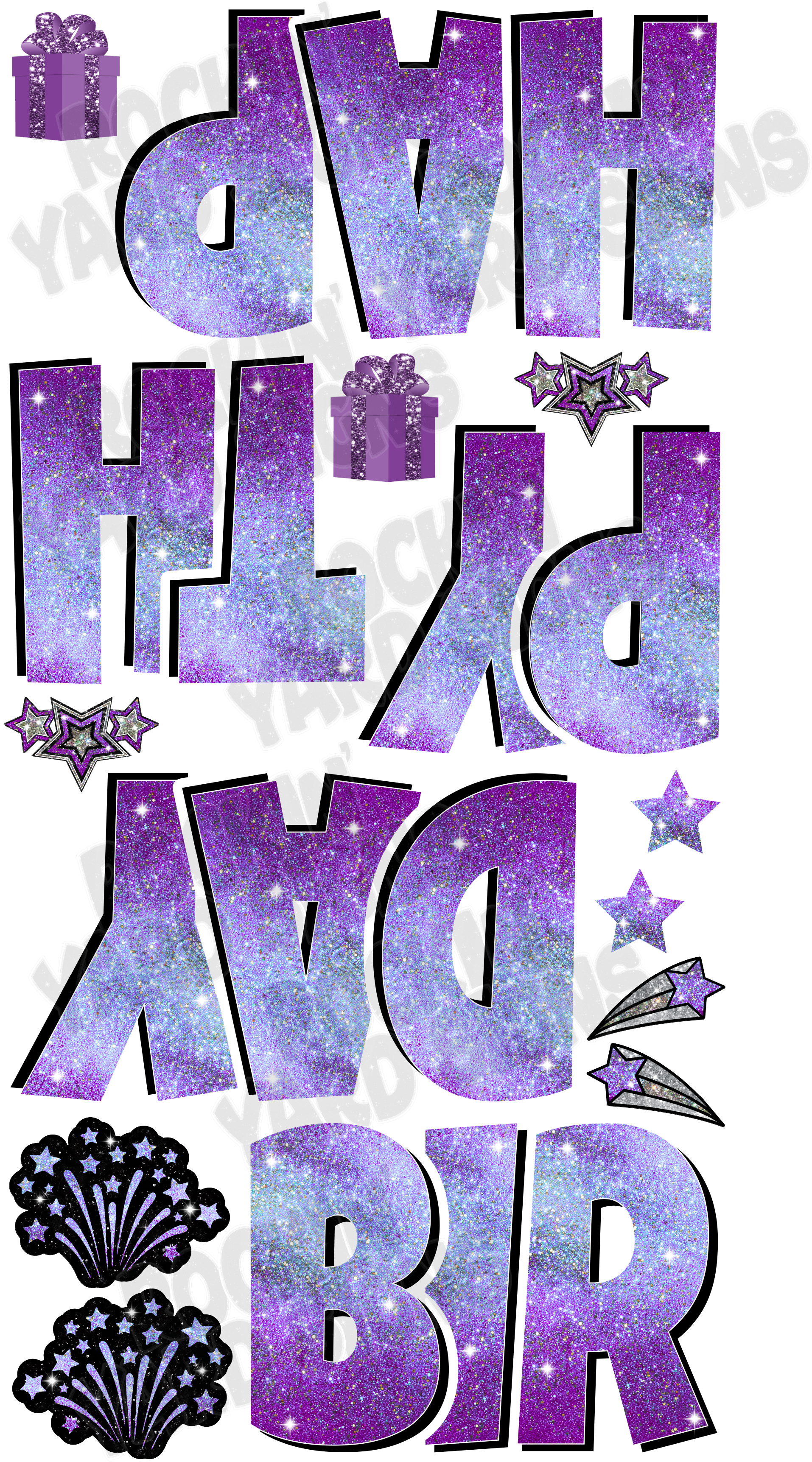 Ombre Options; Happy Birthday 23" EZ Set