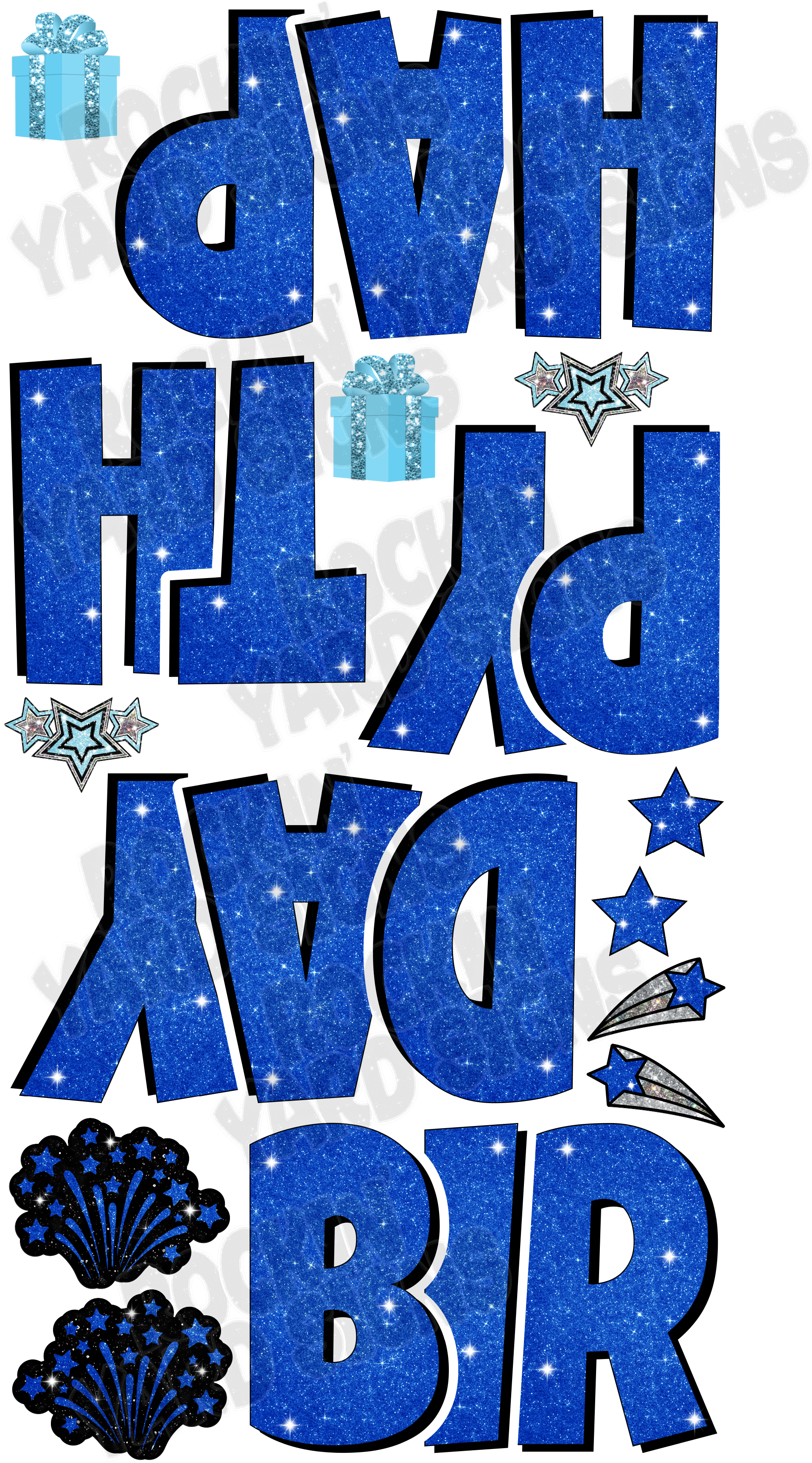 Starburst Options; Happy Birthday 23" EZ Set