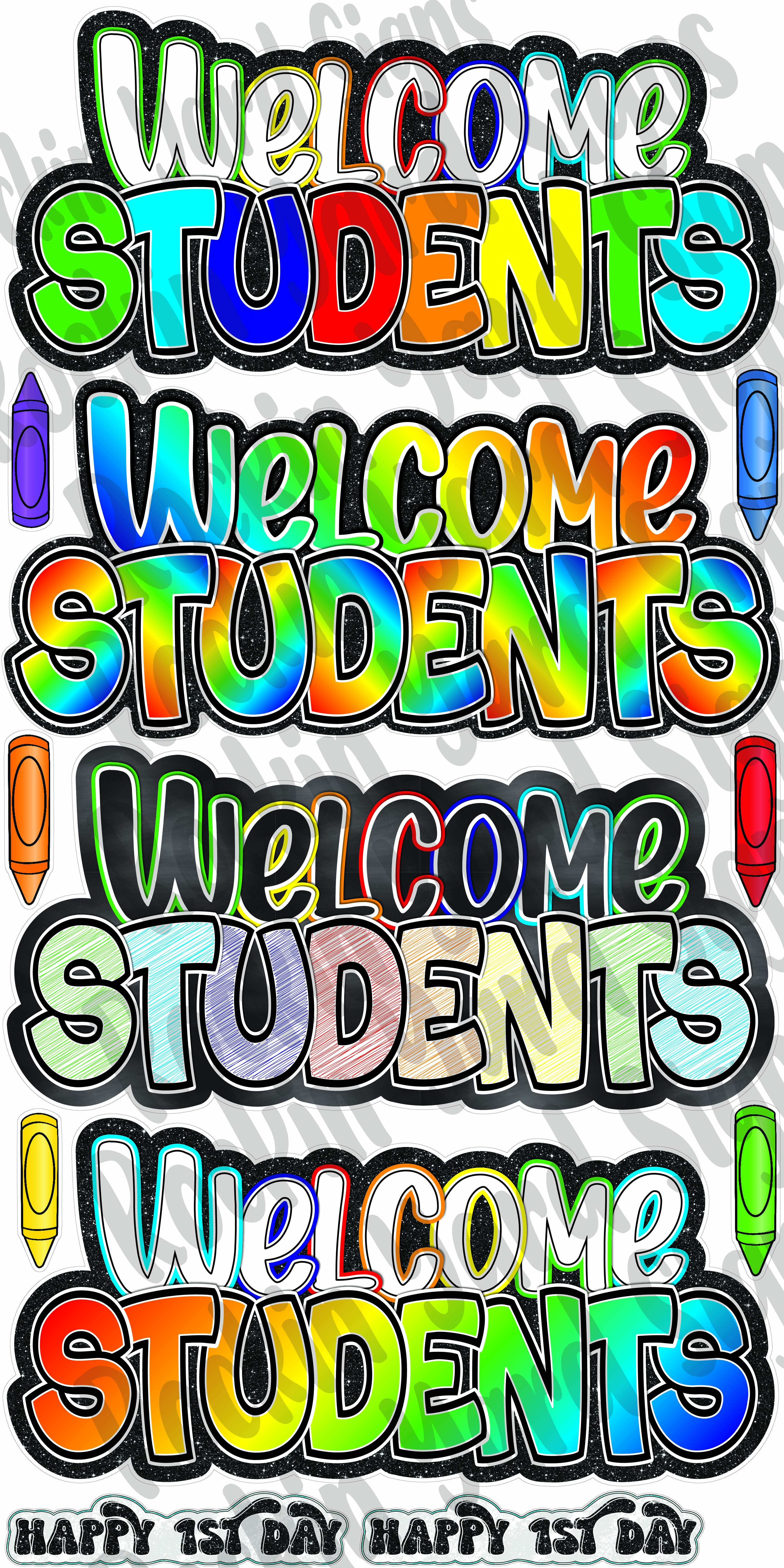 Welcome Students flash sheet set