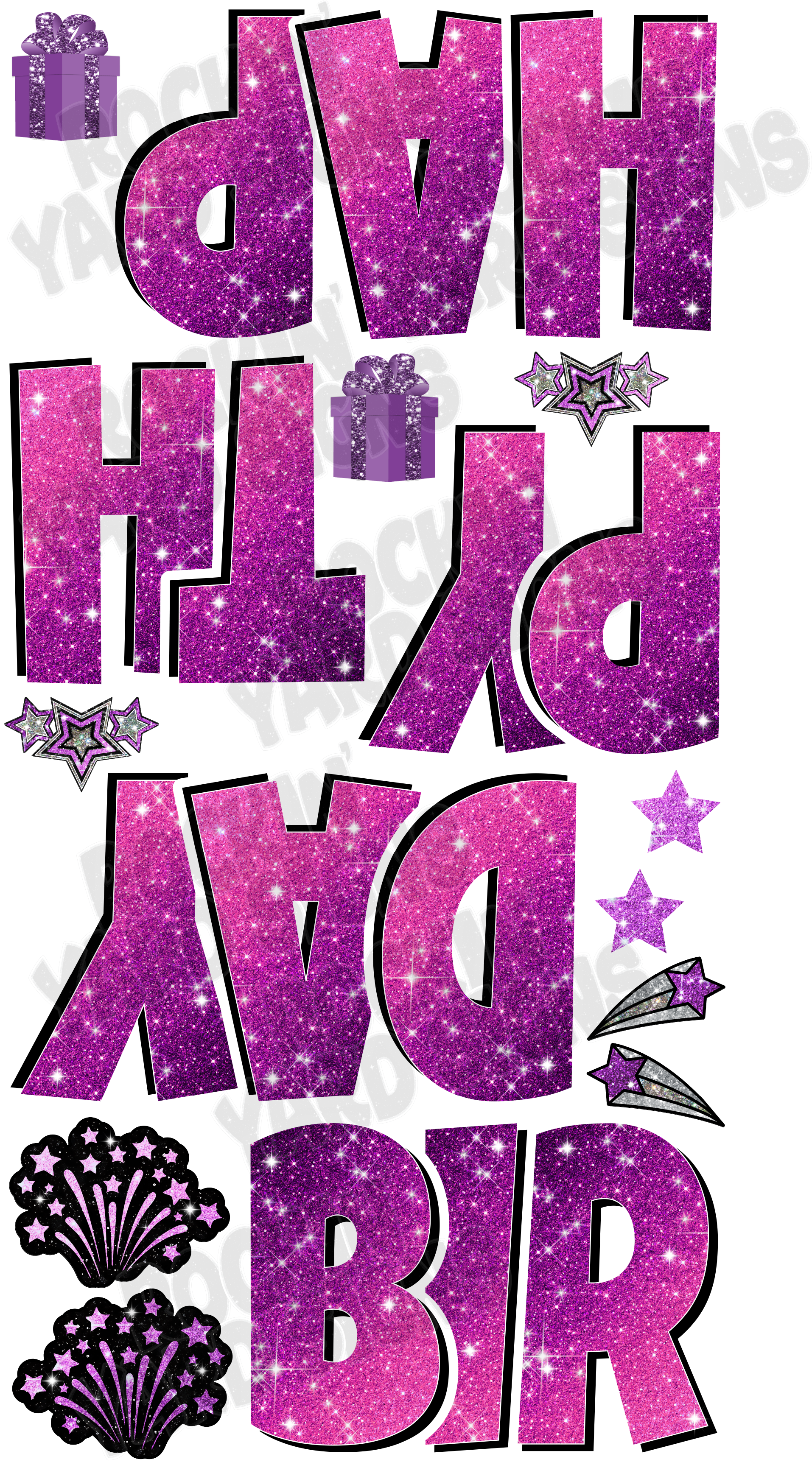 Ombre Options; Happy Birthday 23" EZ Set