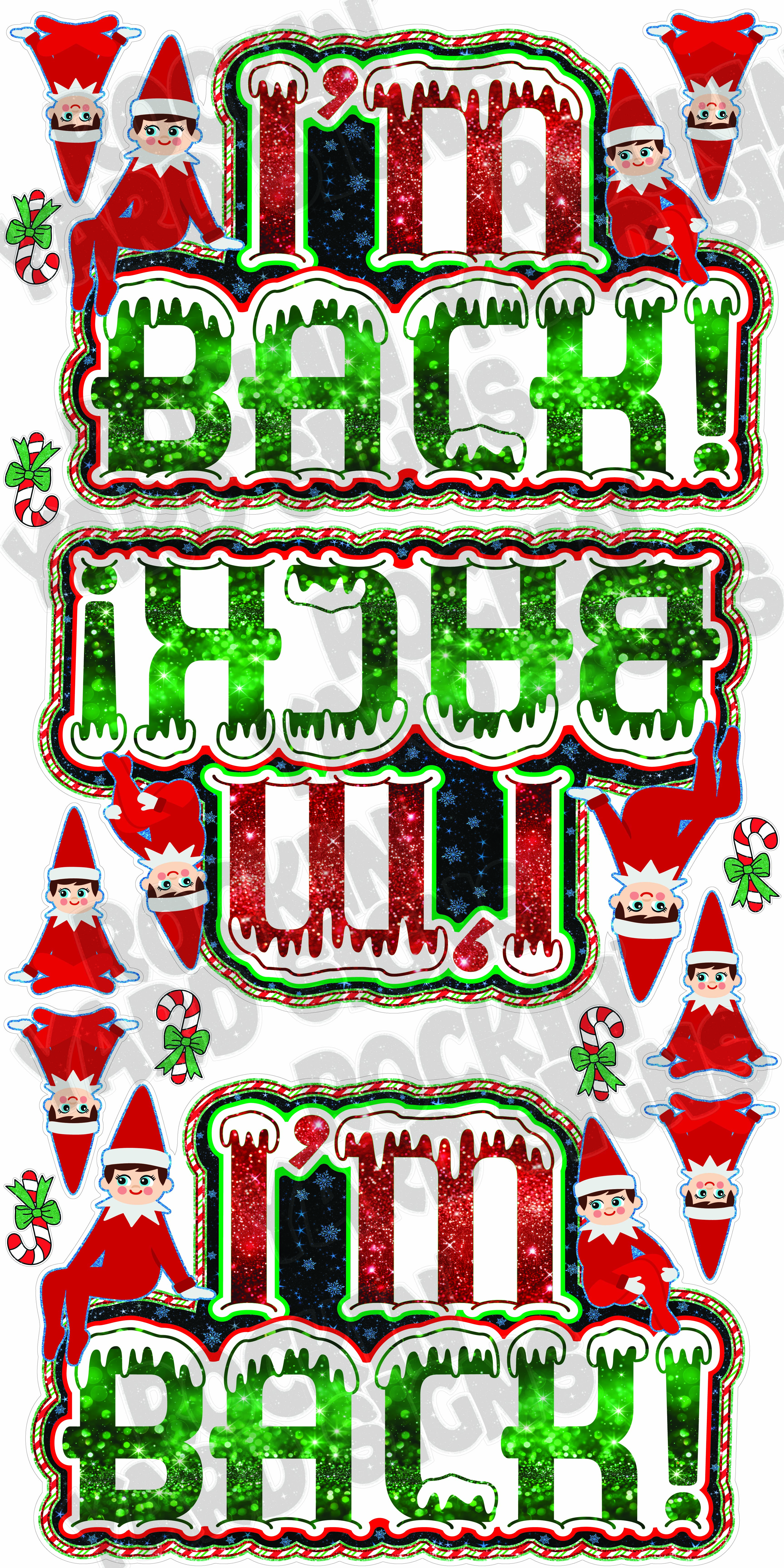 I'm Back Elf flash sheet