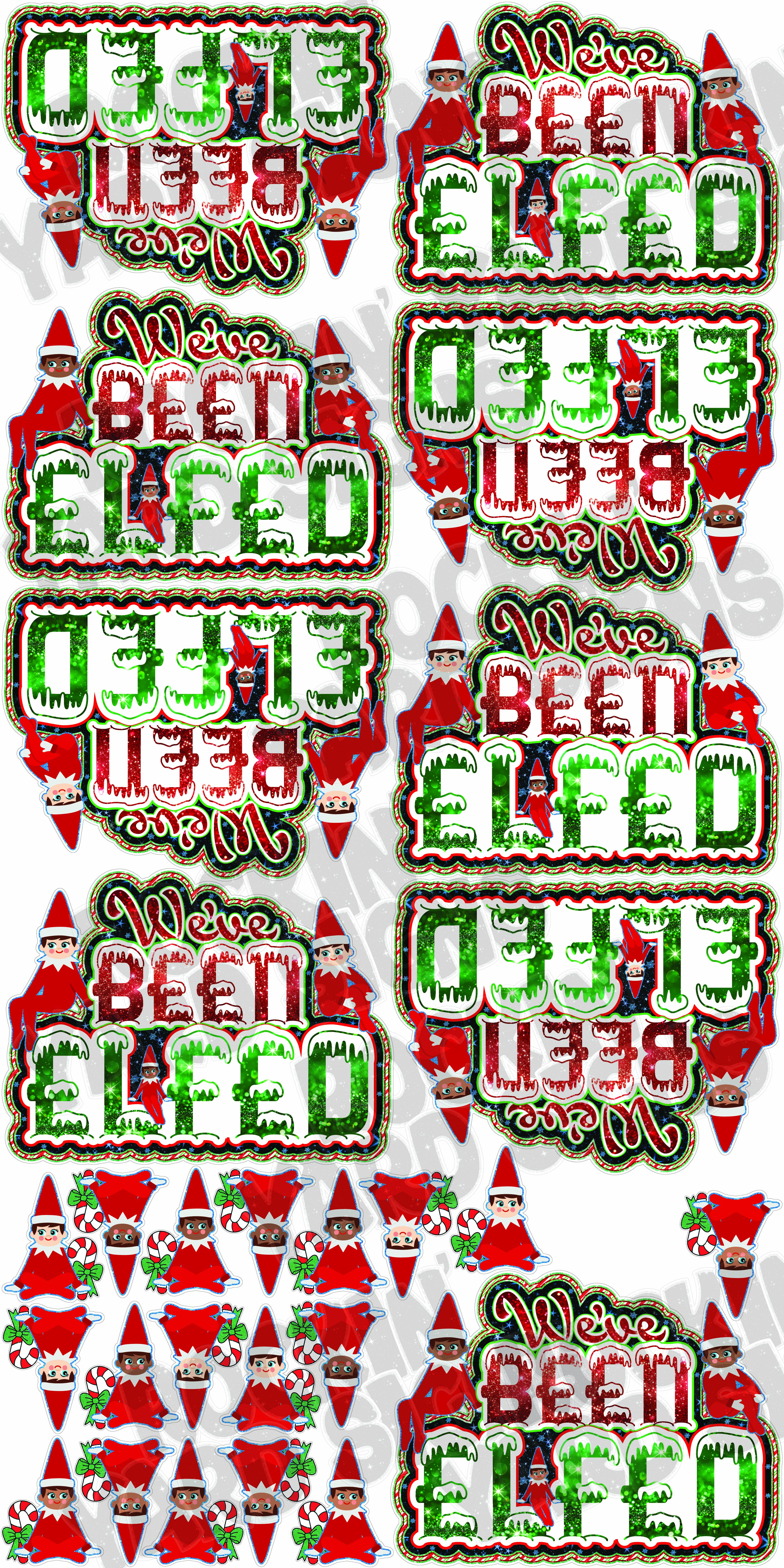 Minis We've been Elfed mixed tones flash sheet