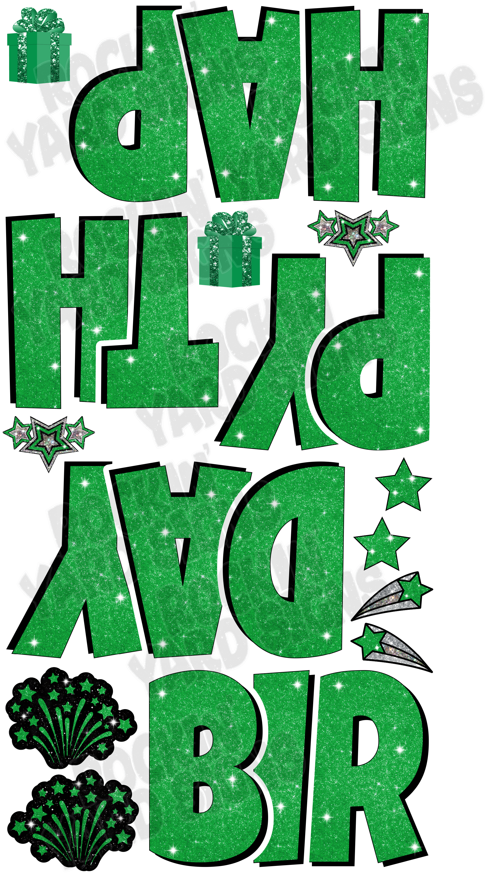 Starburst Options; Happy Birthday 23" EZ Set