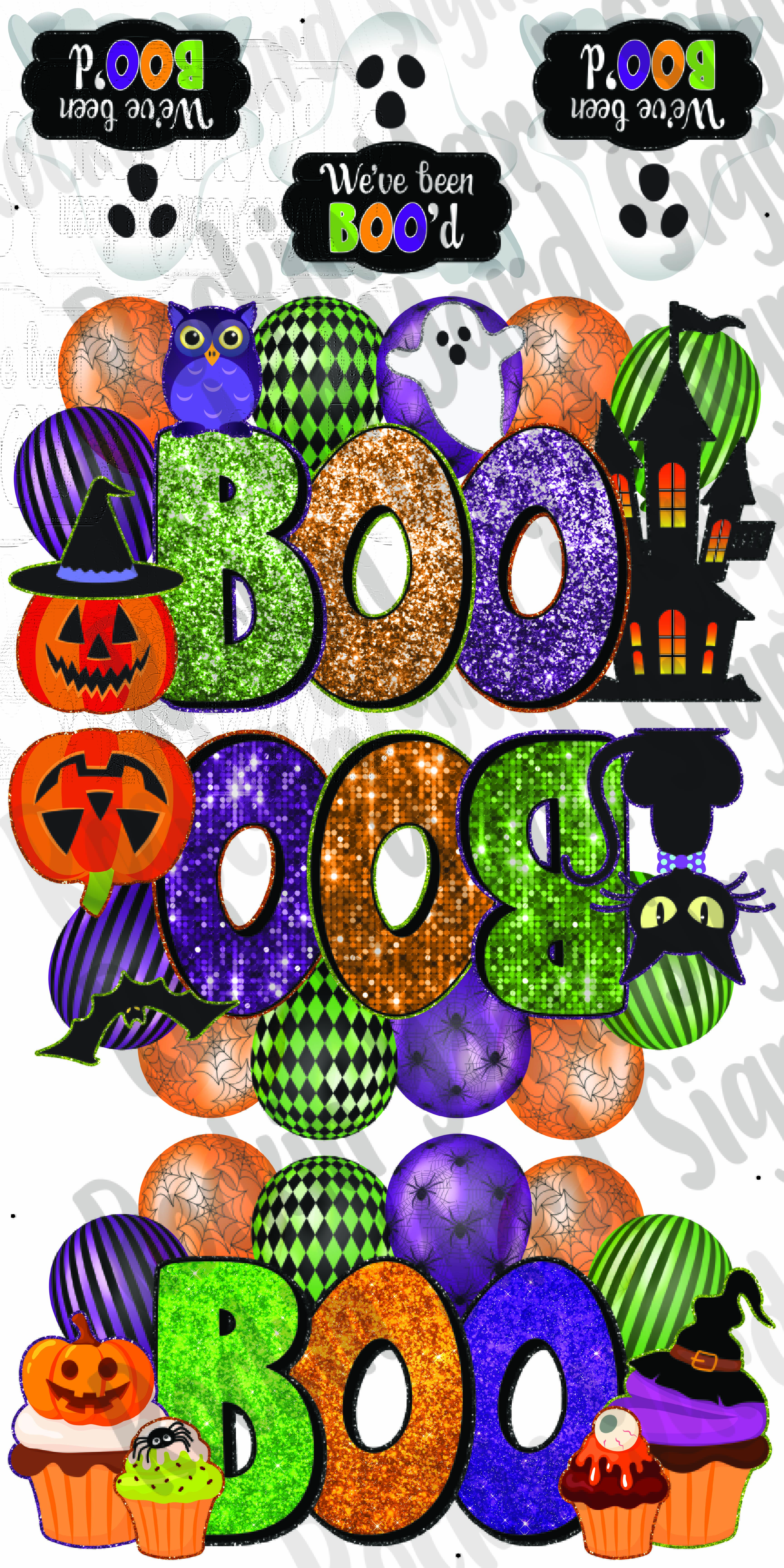 Joyful's 3 mini "fun" boos, quick set sheet