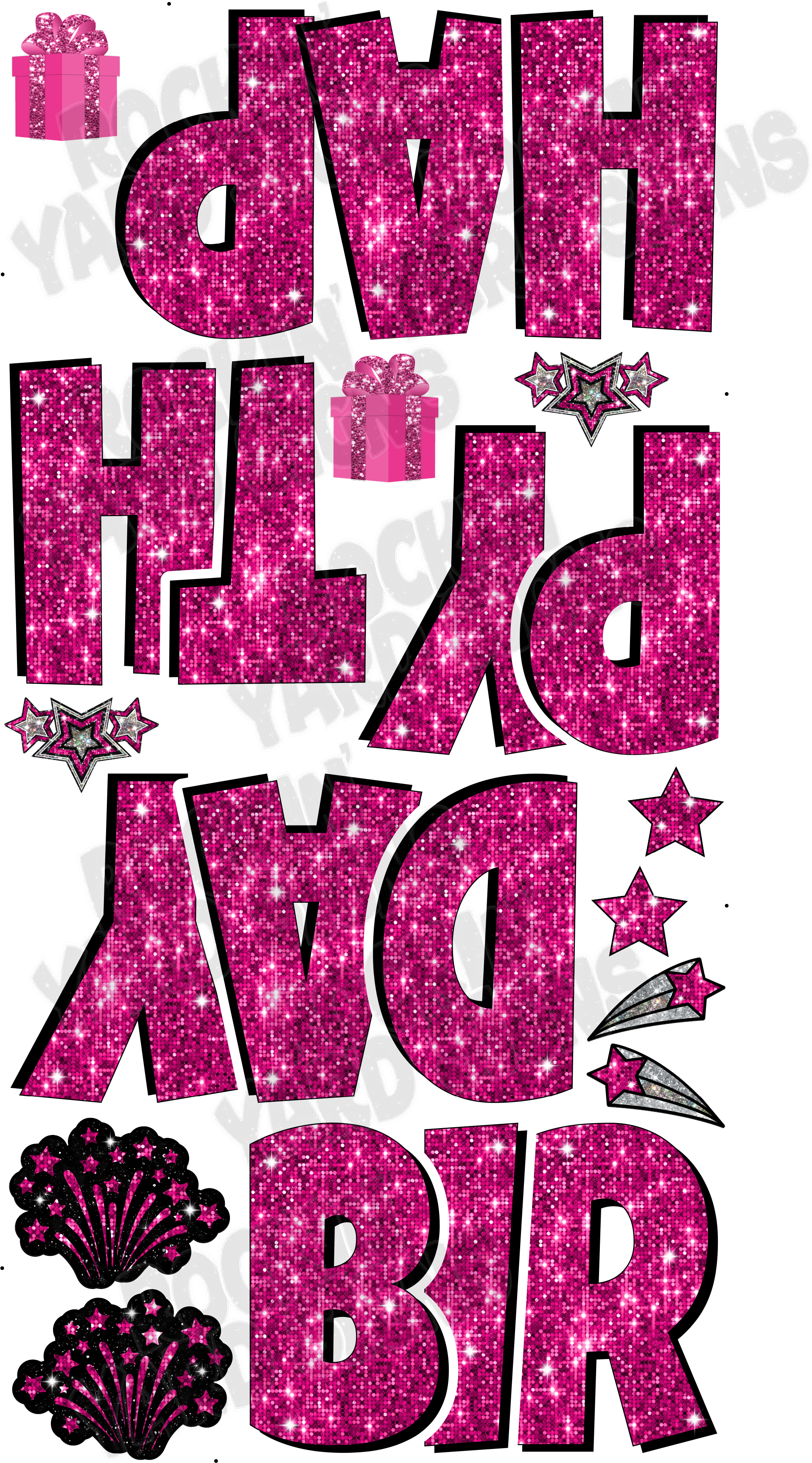 Sequin Options; Happy Birthday 23" EZ Set