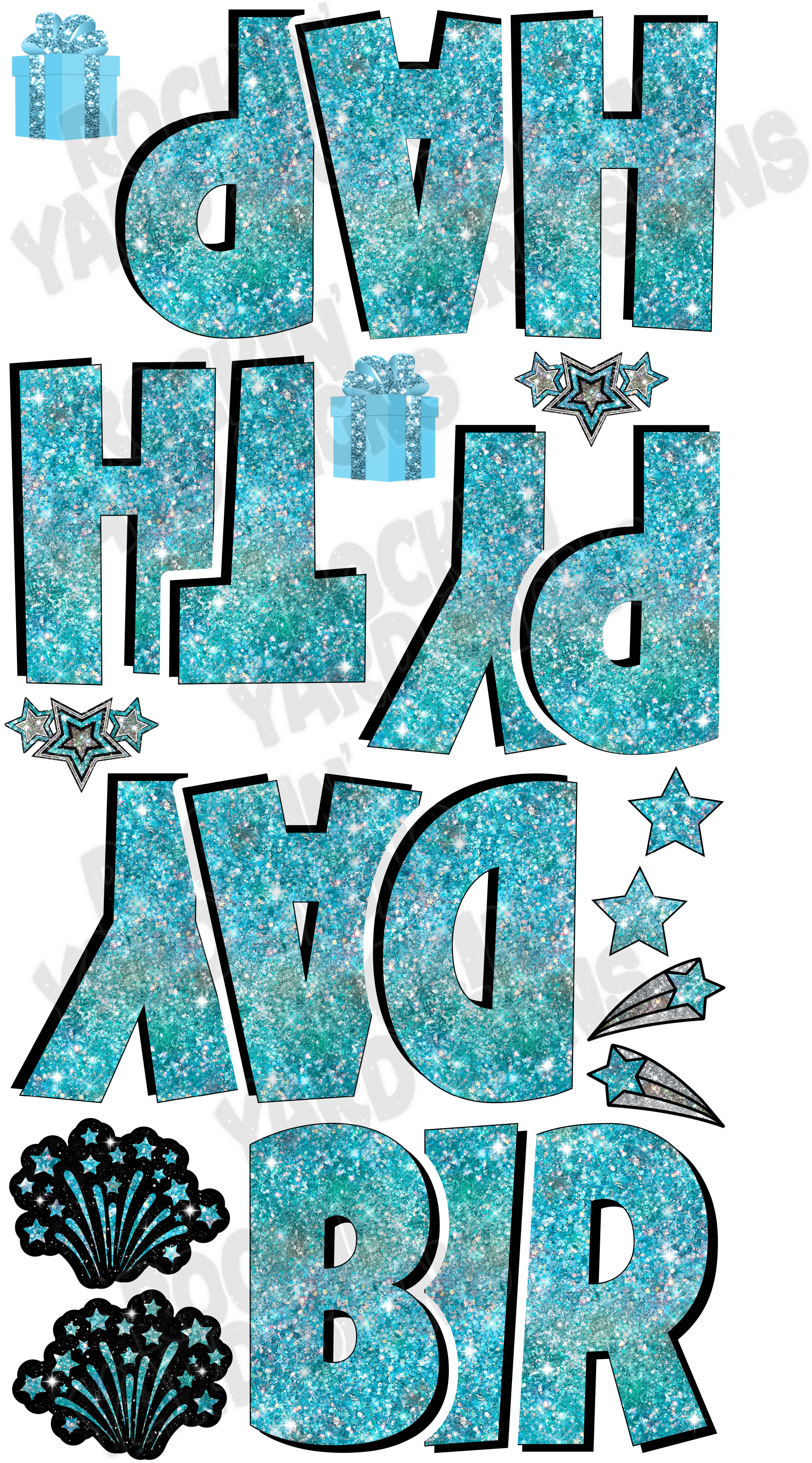 DIGITAL Happy Birthday 23" EZ set, choose from any color