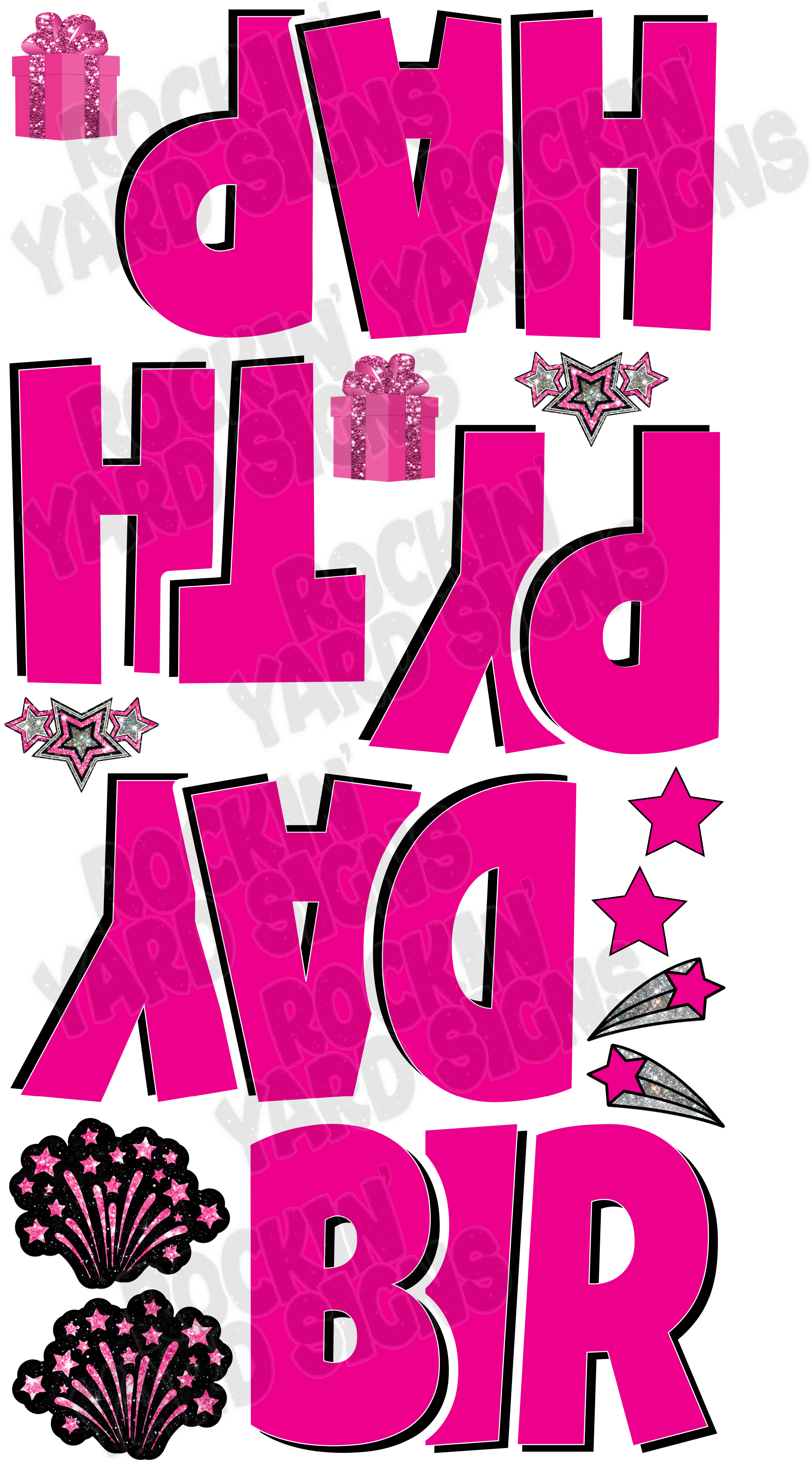 Solid Options; Happy Birthday 23" EZ Set